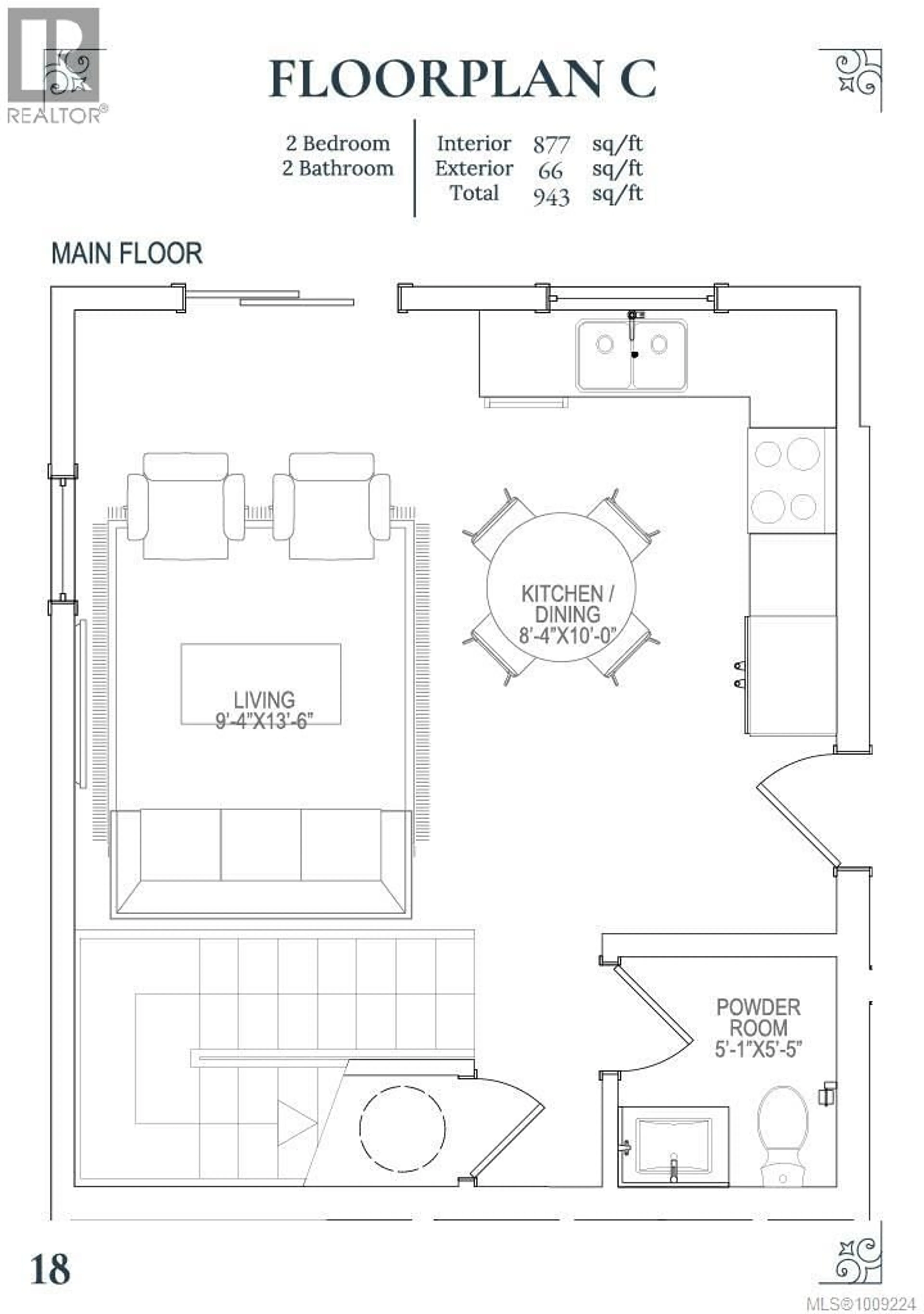 Floor plan for 3 - 1789 EMERSON STREET, Victoria British Columbia V8R2C2
