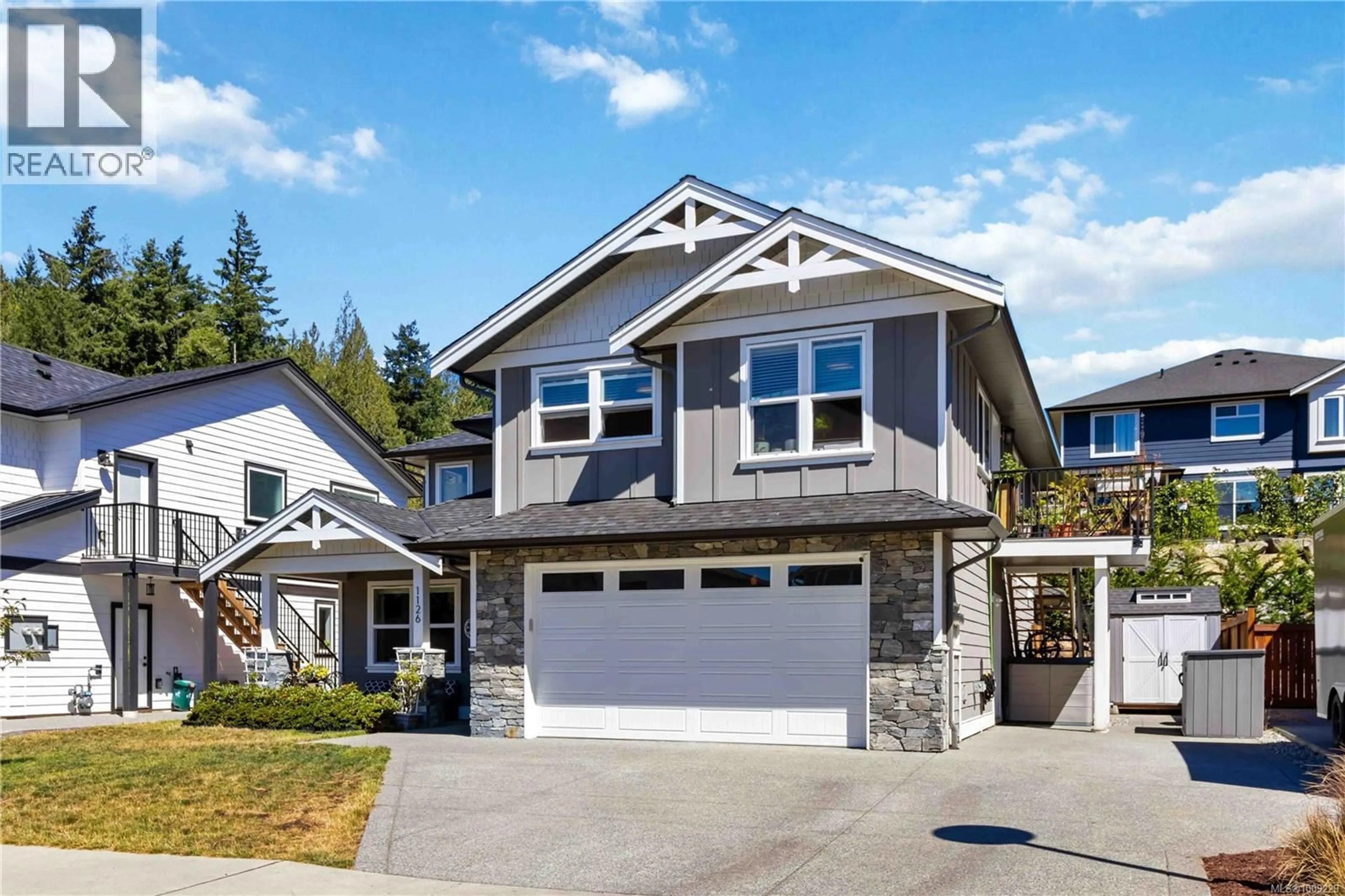 Home with vinyl exterior material, street for 1126 GOLDEN SPIRE CRESCENT, Langford British Columbia V9C0R2