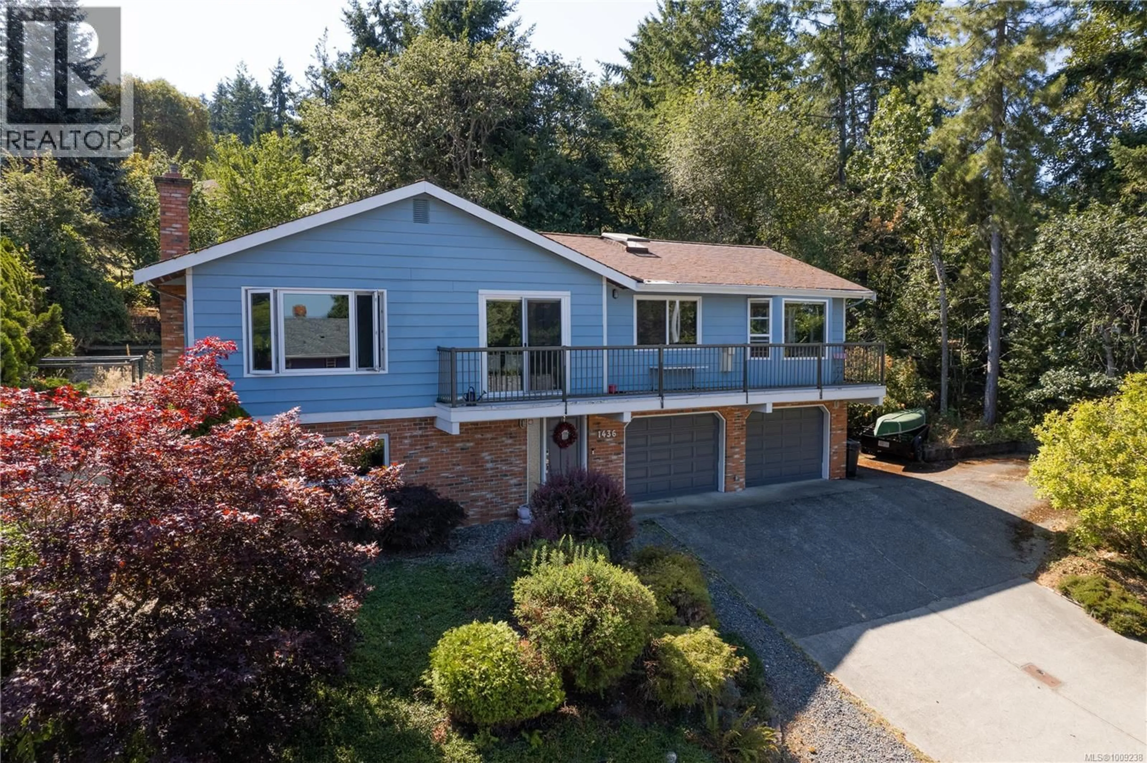 Home with vinyl exterior material, street for 1436 BELCARRA ROAD, Duncan British Columbia V9L5P2
