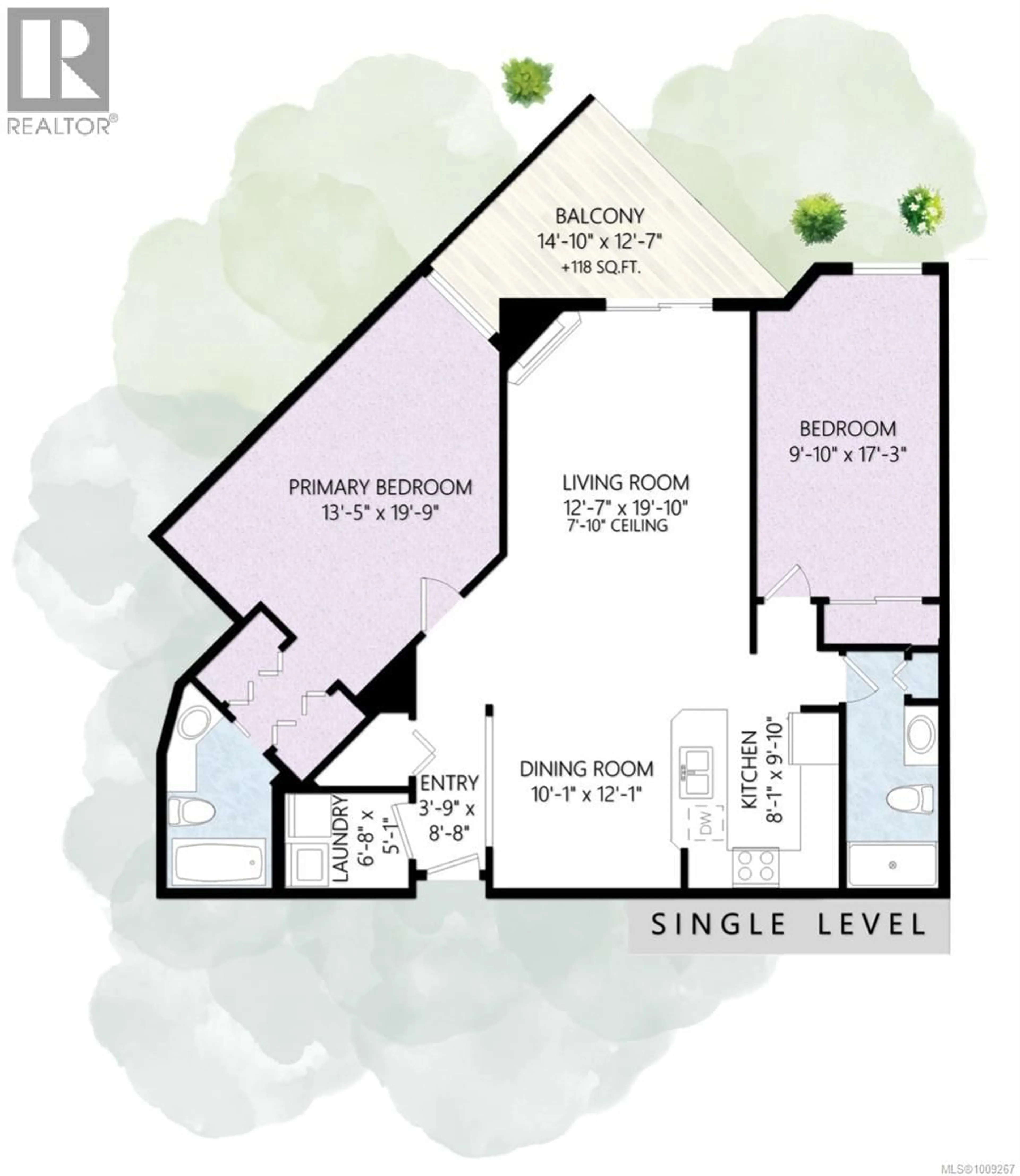 Floor plan for 107 - 1633 DUFFERIN CRESCENT, Nanaimo British Columbia V9S5T4