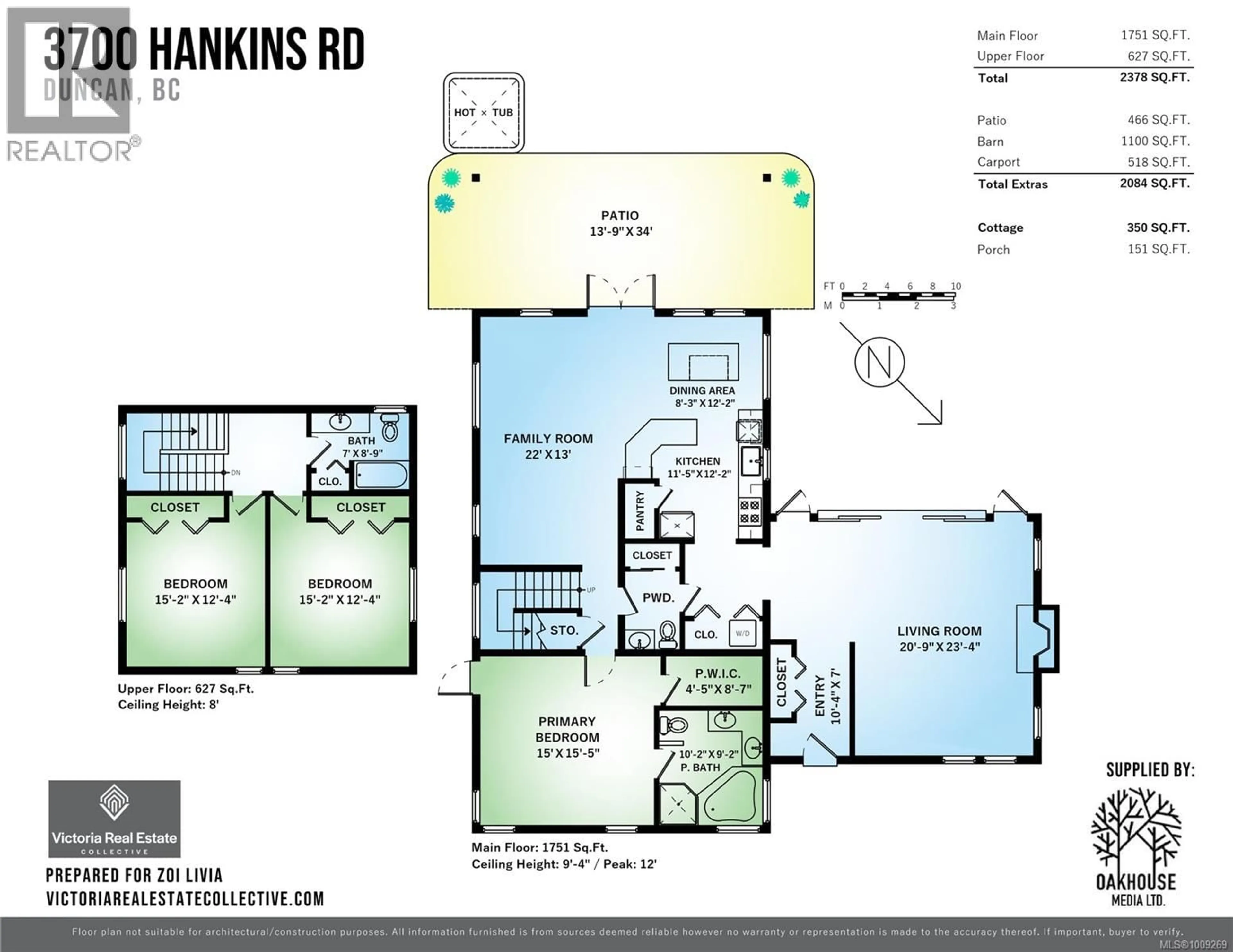 Floor plan for 3700 HANKINS ROAD, Duncan British Columbia V9L6T2