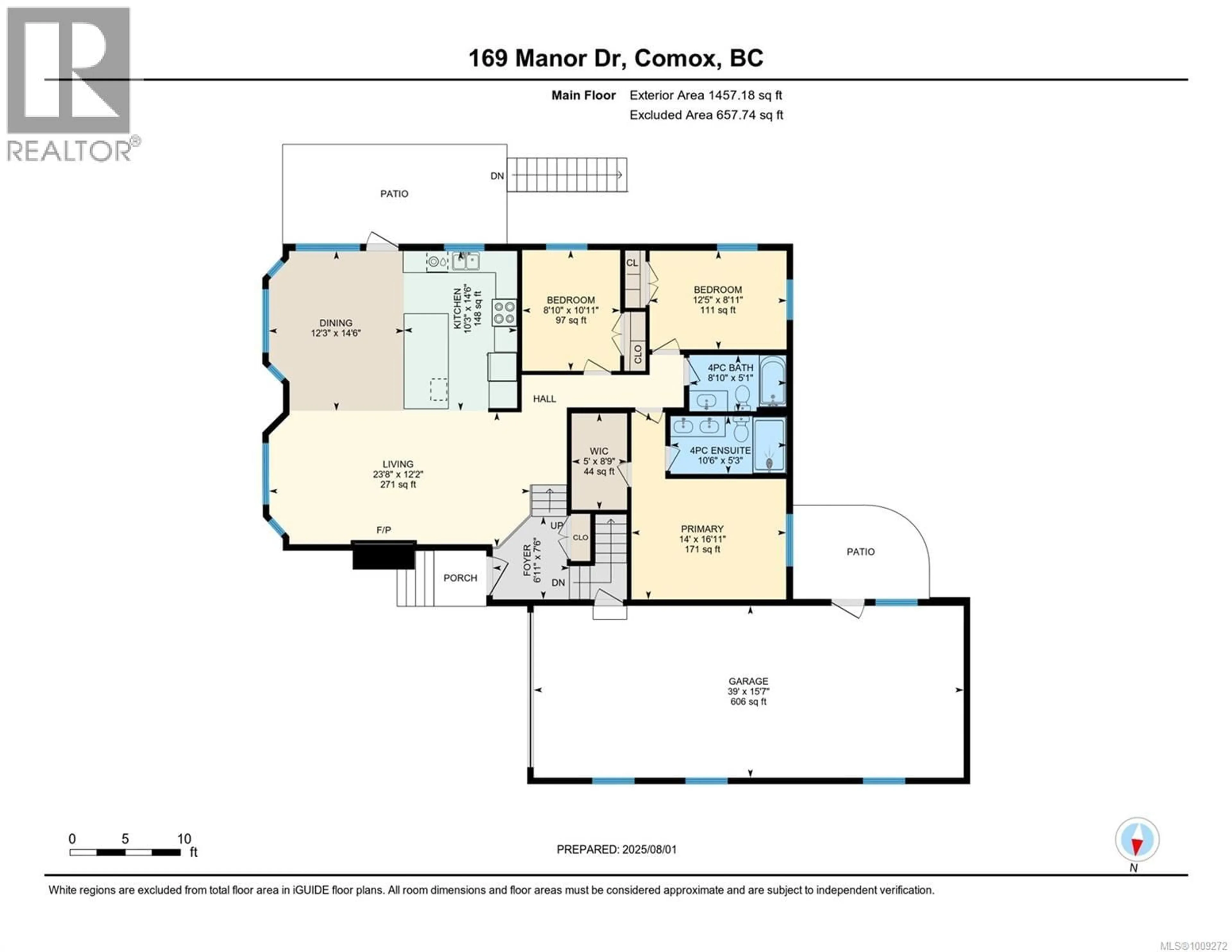 Floor plan for 169 MANOR DRIVE, Comox British Columbia V9M1C7
