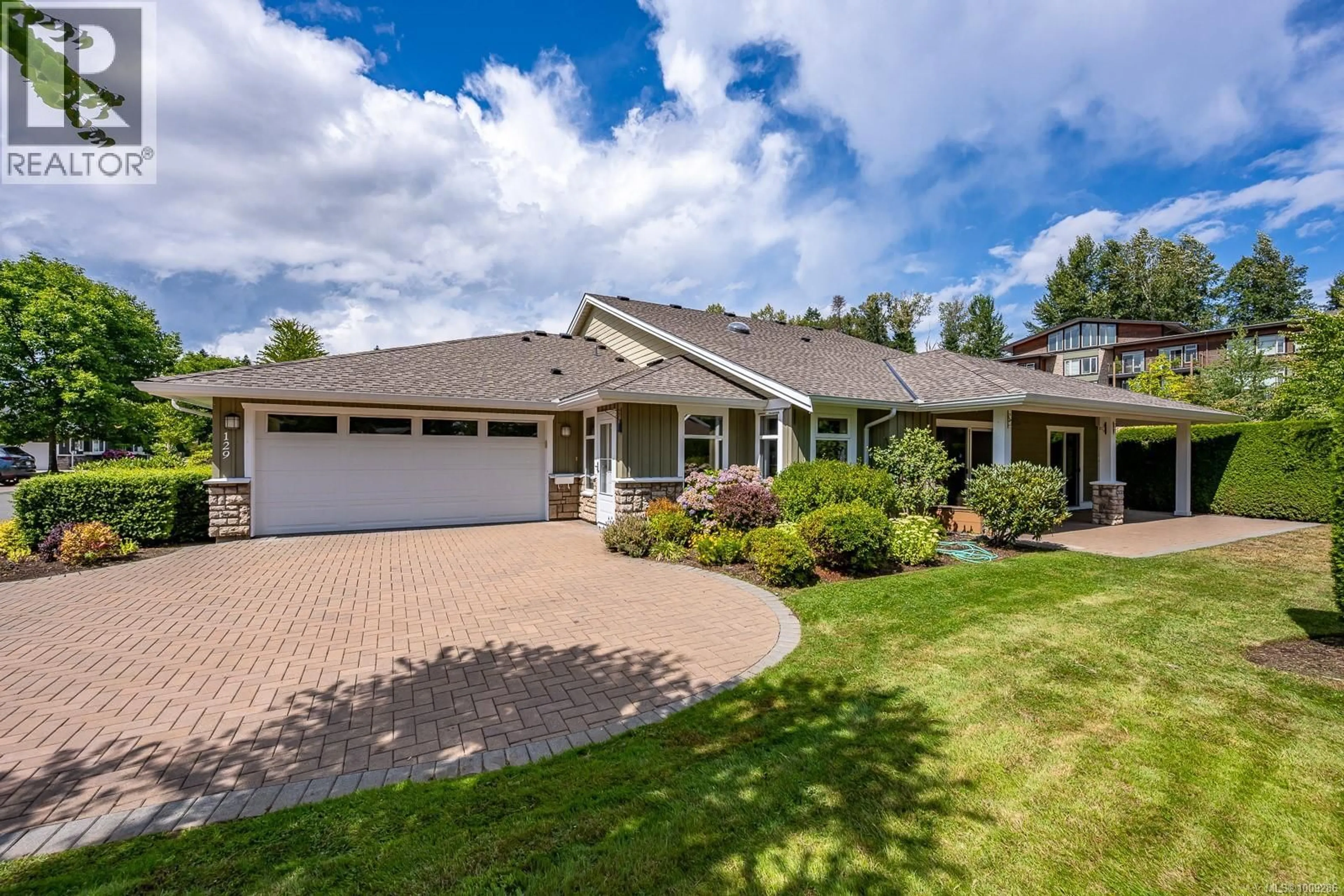 A pic from outside/outdoor area/front of a property/back of a property/a pic from drone, street for 129 - 44 ANDERTON AVENUE, Courtenay British Columbia V9N2G8