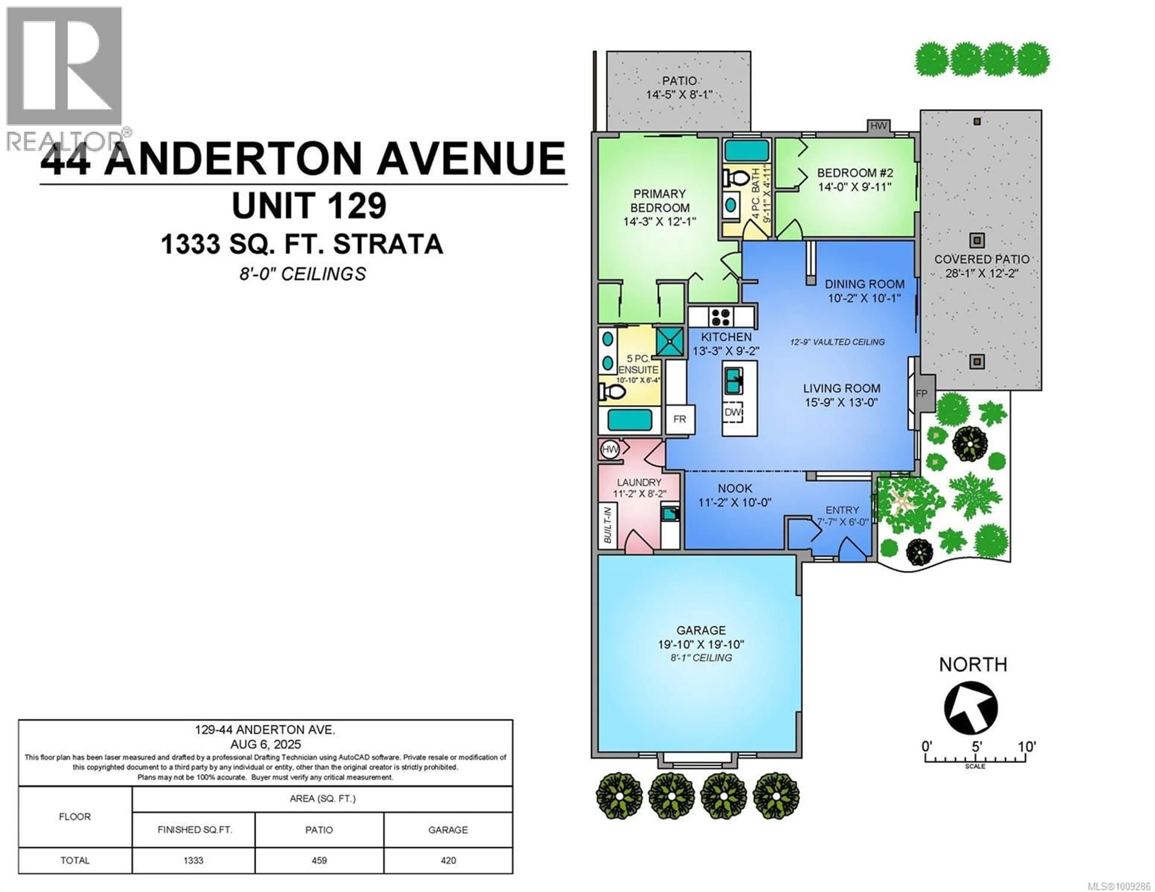 Floor plan for 129 - 44 ANDERTON AVENUE, Courtenay British Columbia V9N2G8