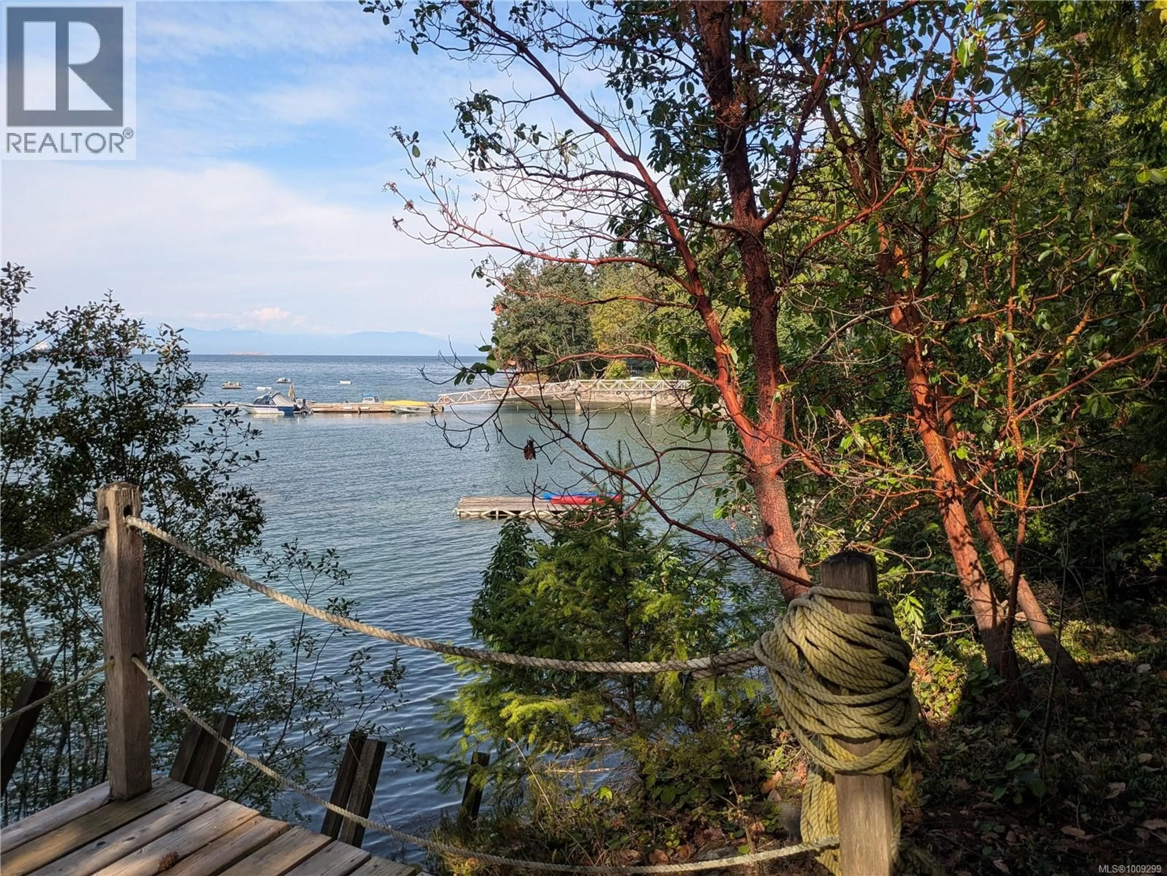 A pic from outside/outdoor area/front of a property/back of a property/a pic from drone, water/lake/river/ocean view for 54 PIRATES LANE, Protection Island British Columbia V9R6R1