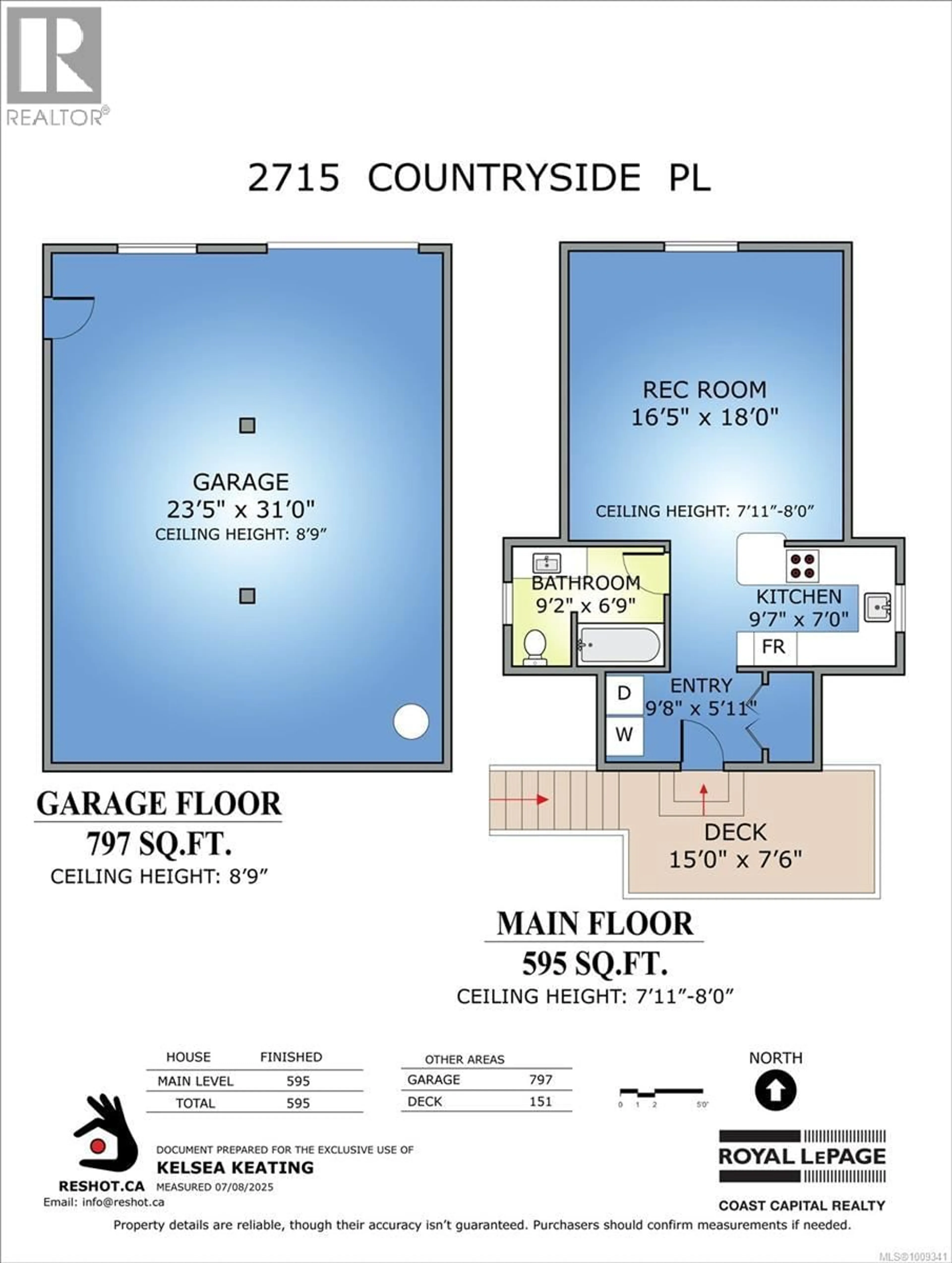 Floor plan for 2715 COUNTRYSIDE PLACE, Shawnigan Lake British Columbia V0R2W2
