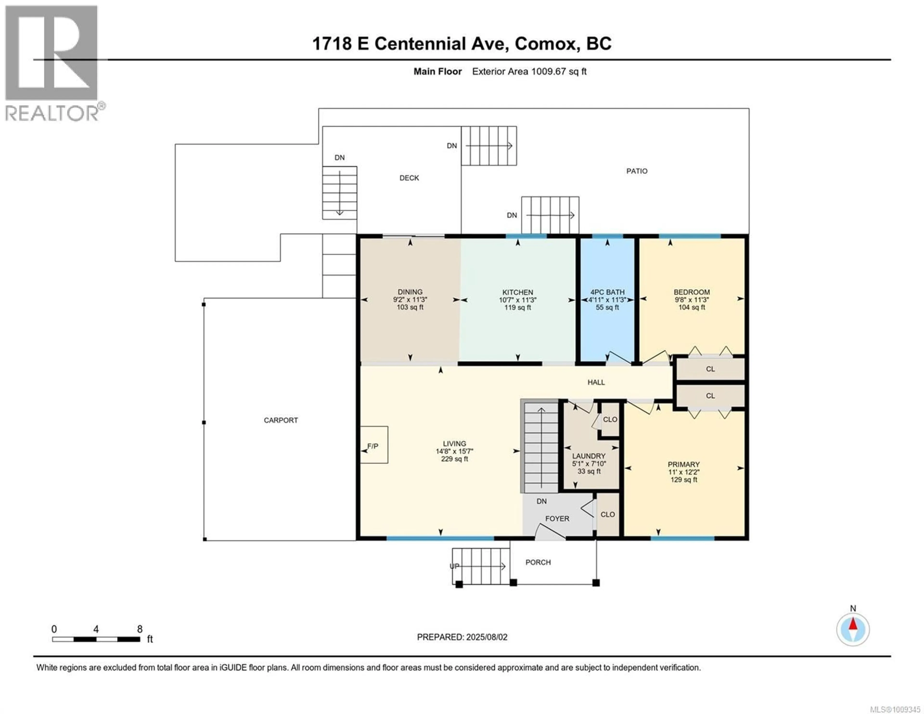 Floor plan for 1718 CENTENNIAL AVENUE EAST, Comox British Columbia V9M2W4