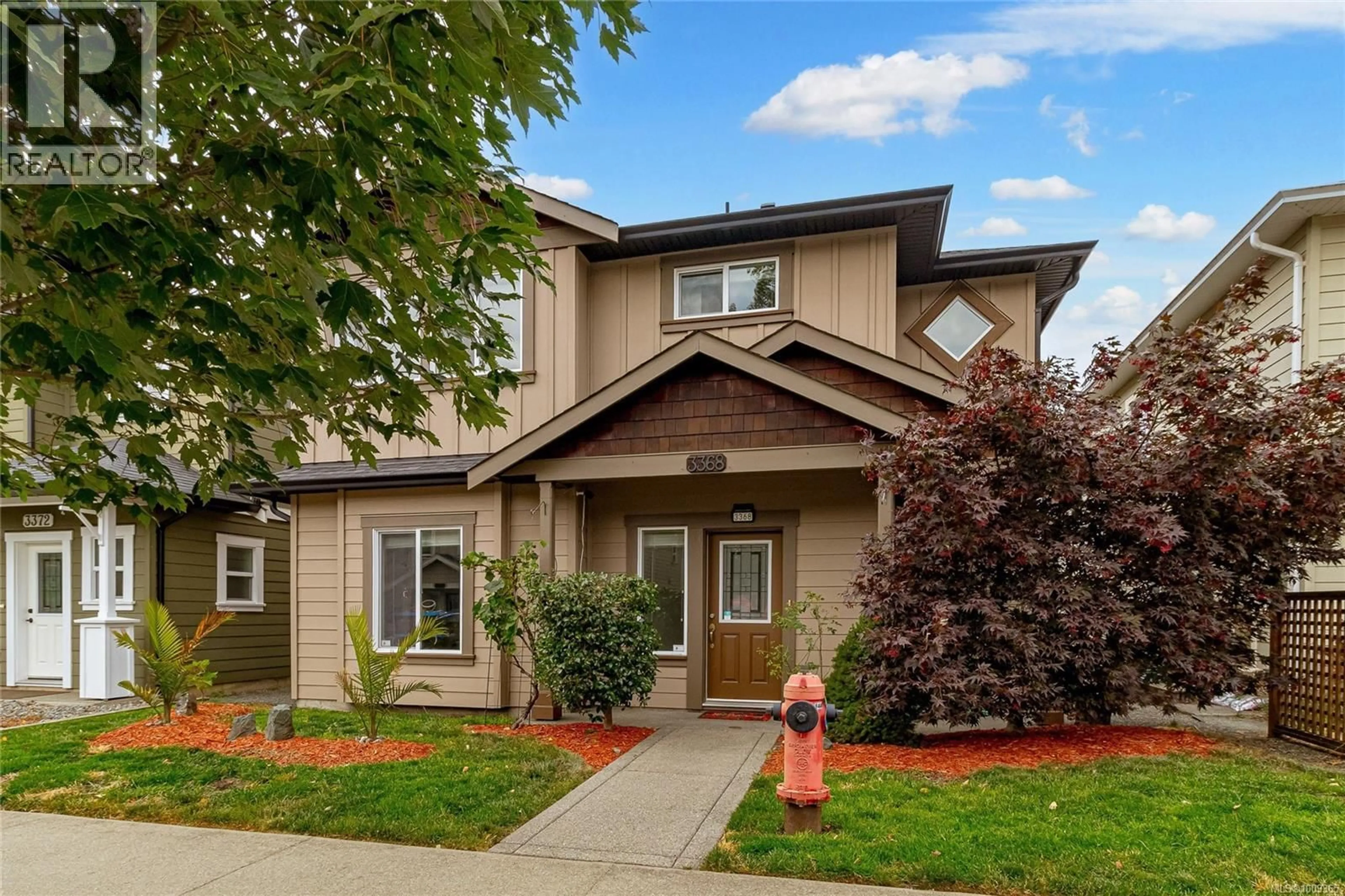 Home with vinyl exterior material, street for 3368 MERLIN ROAD, Langford British Columbia V9C0G9