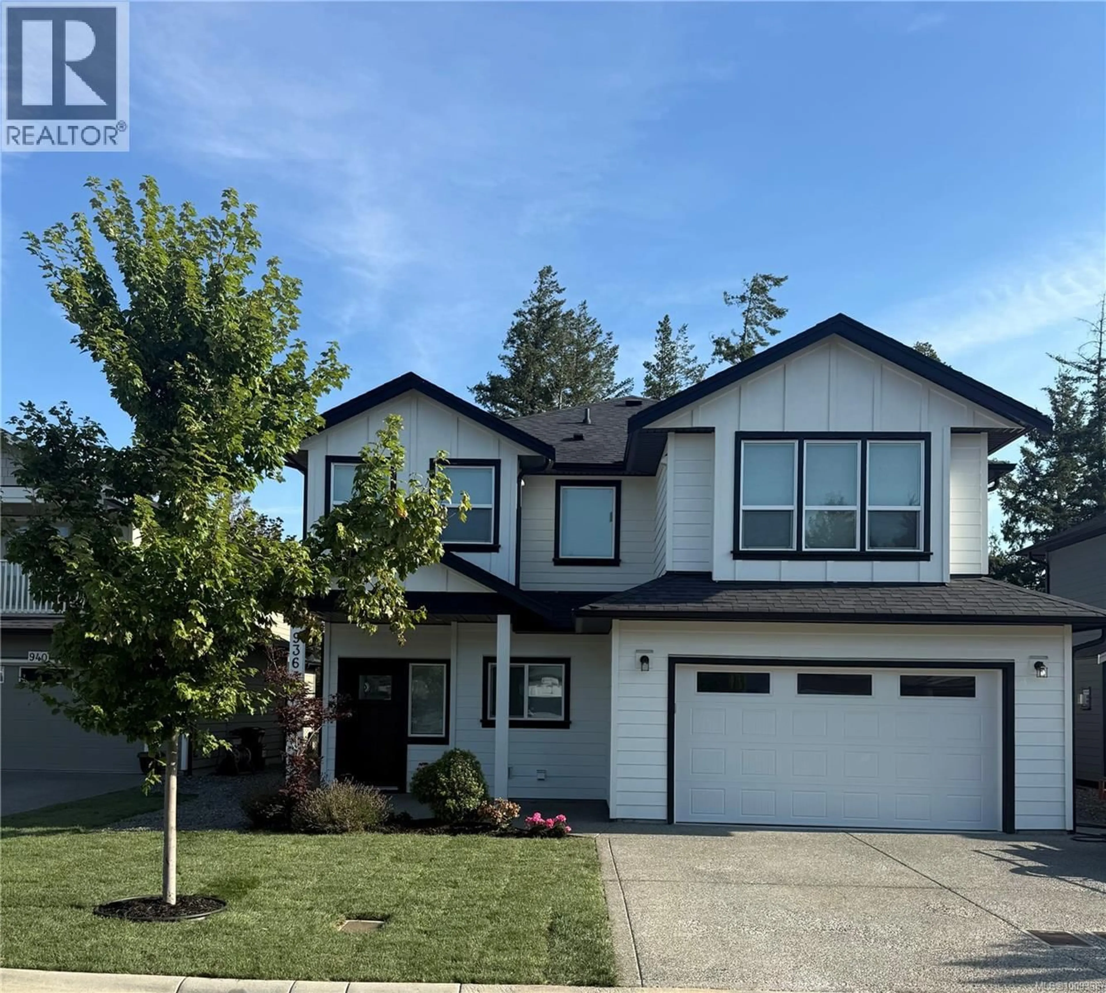 Home with vinyl exterior material, street for 936 BLAKEON PLACE, Langford British Columbia V9C0R3