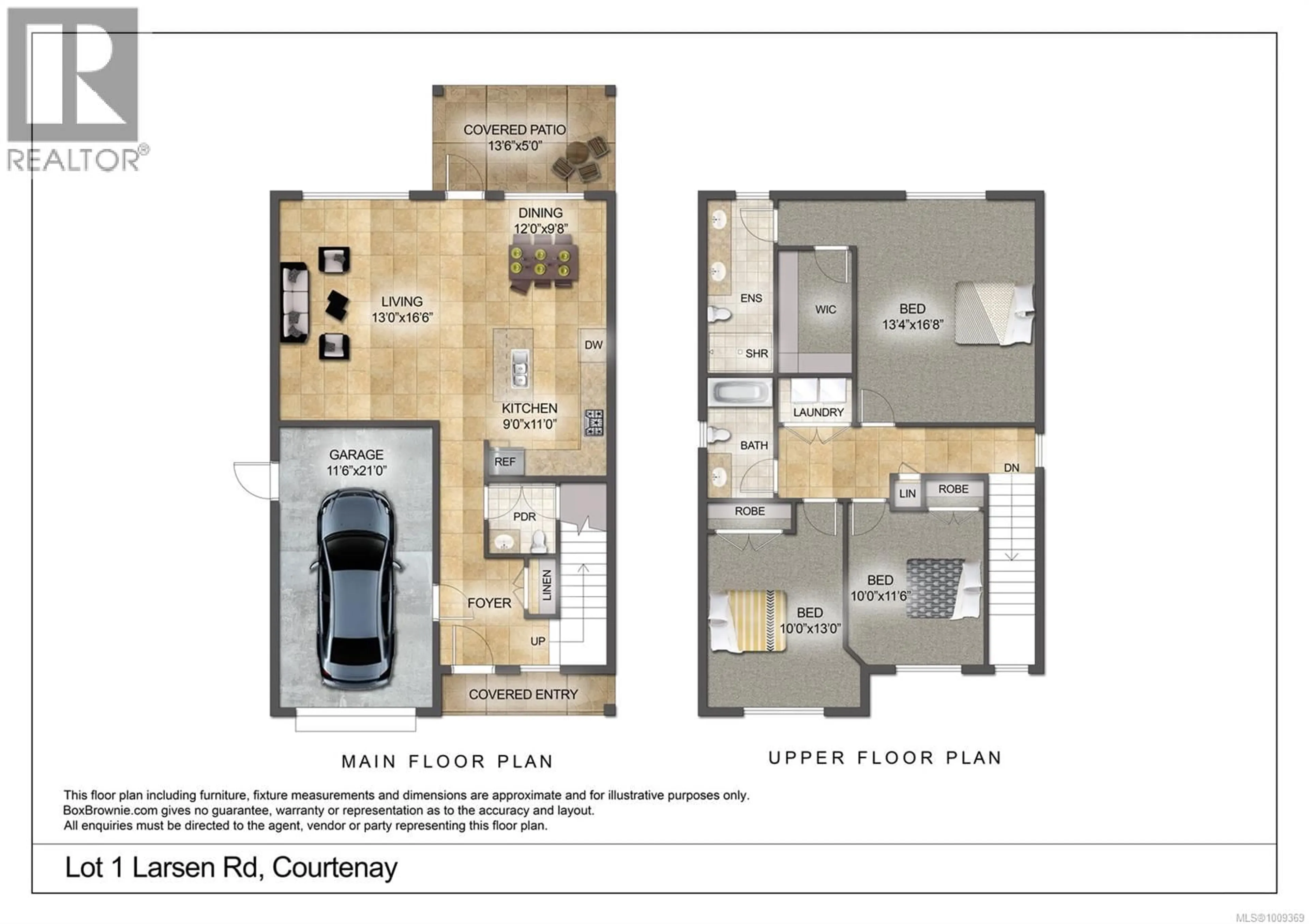 Floor plan for 1592 LARSEN ROAD, Courtenay British Columbia V9N8Y9