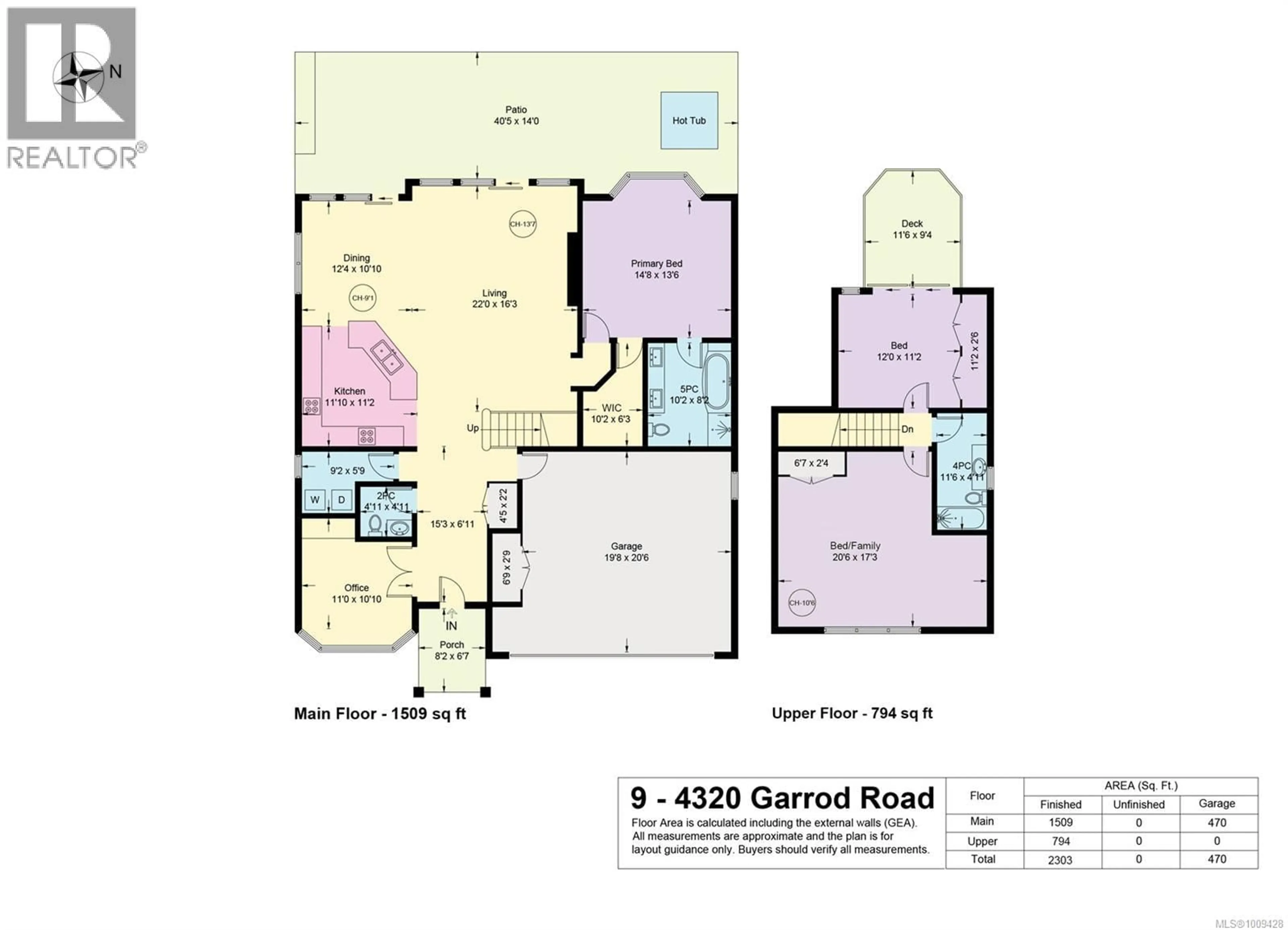 Floor plan for 9 - 4320 GARROD ROAD, Bowser British Columbia V0R1G0