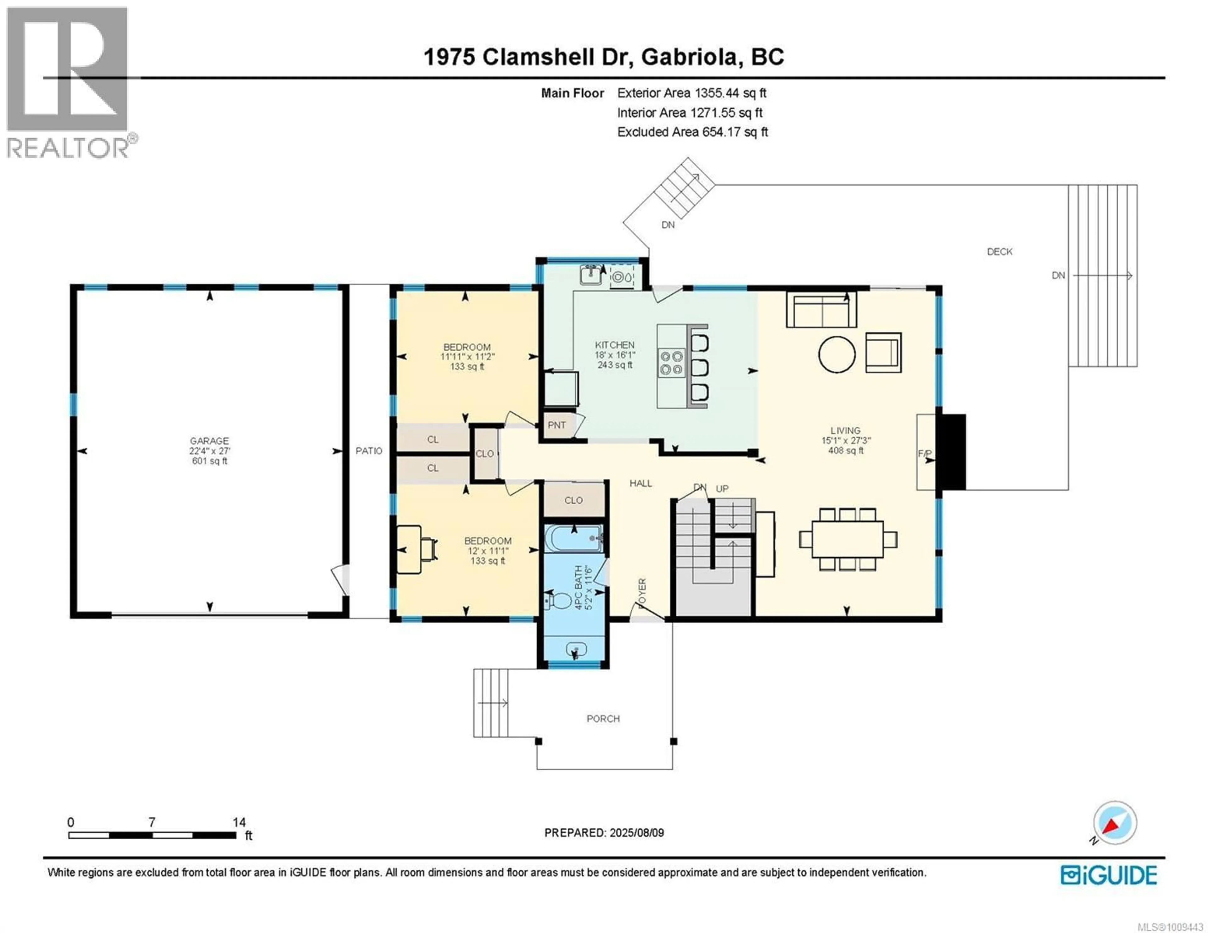 Floor plan for 1975 CLAMSHELL DRIVE, Gabriola Island British Columbia V0R1X6