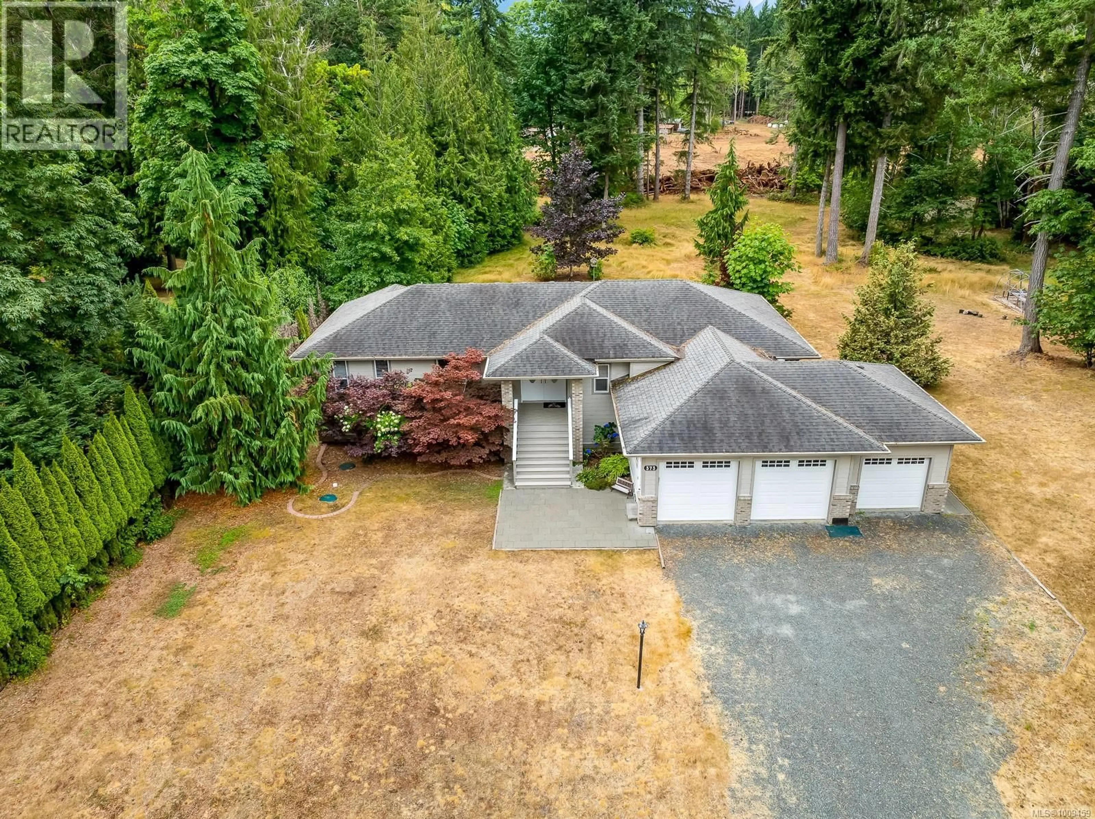 A pic from outside/outdoor area/front of a property/back of a property/a pic from drone, unknown for 373 BATES DRIVE, Fanny Bay British Columbia V0R1W0
