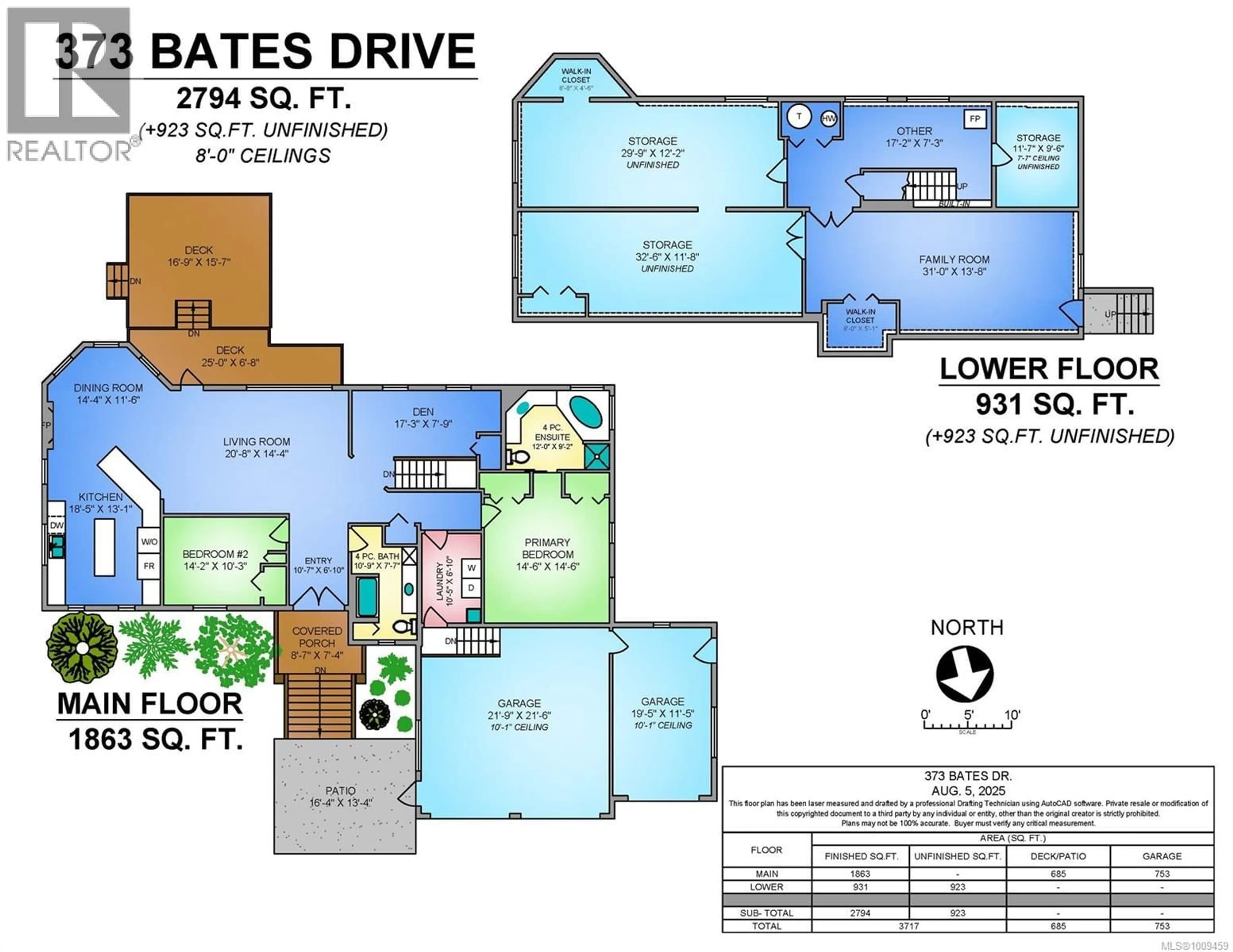 Floor plan for 373 BATES DRIVE, Fanny Bay British Columbia V0R1W0