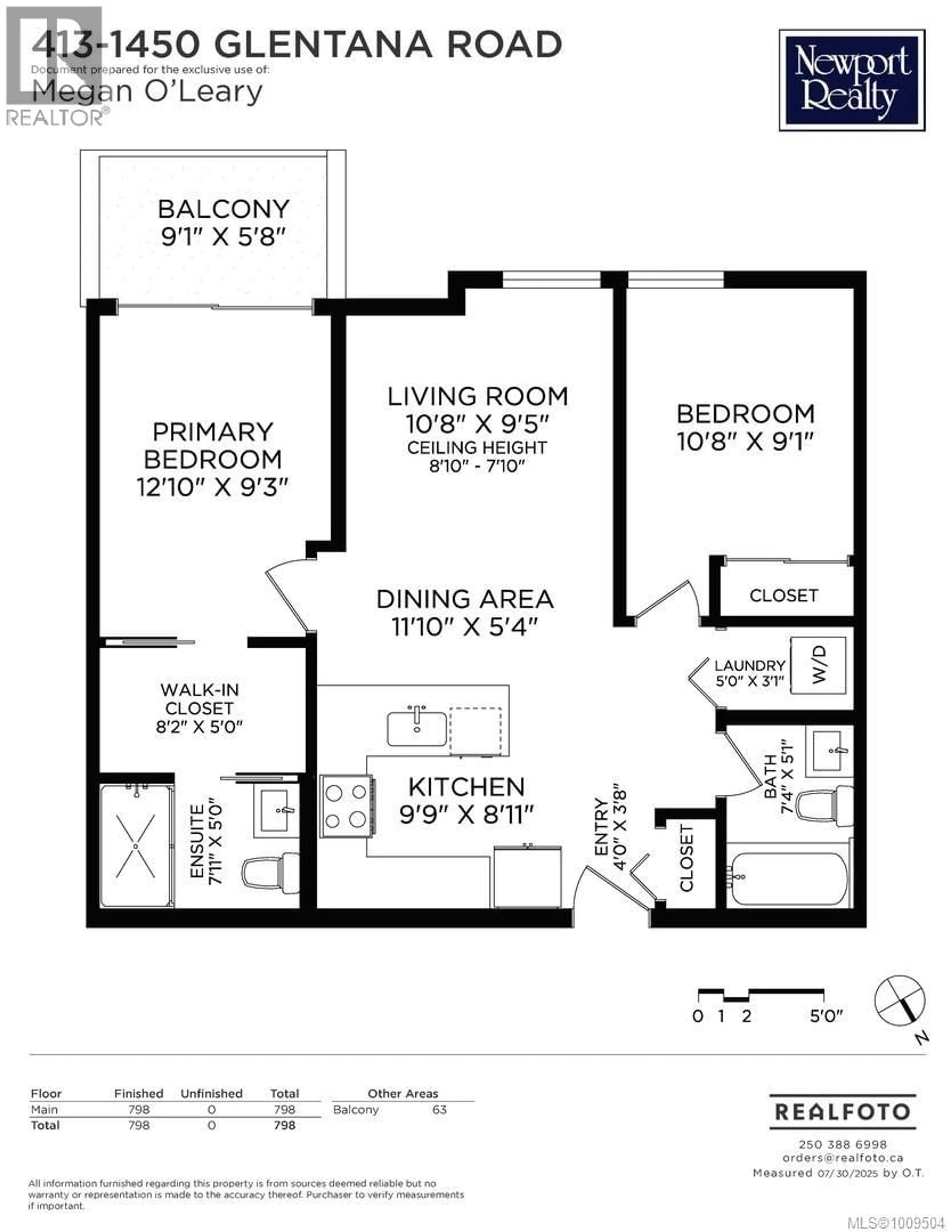 Floor plan for 413 - 1450 GLENTANA ROAD, View Royal British Columbia V9A4J9