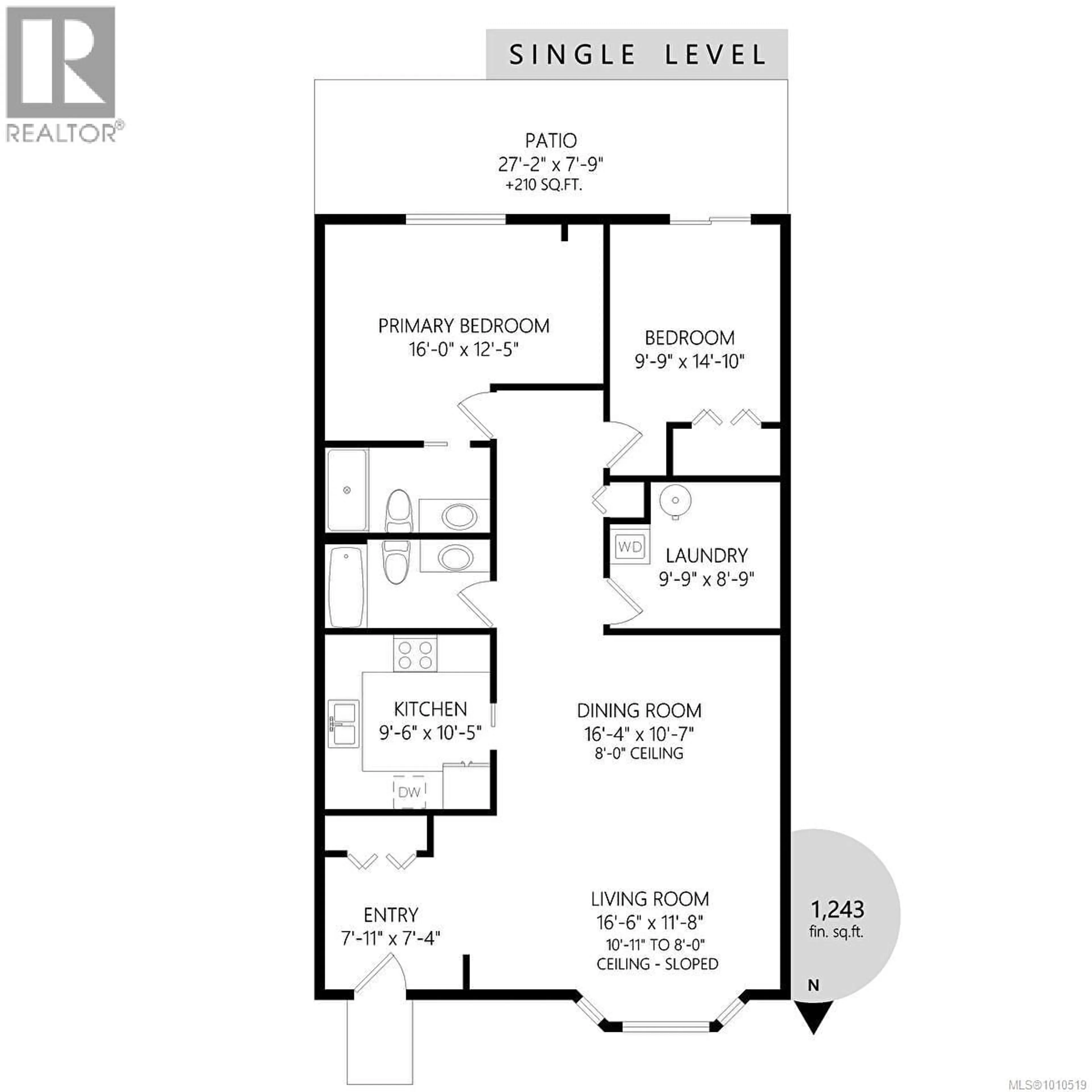 Floor plan for 14 - 100 ABBEY LANE, Parksville British Columbia V9P1N4