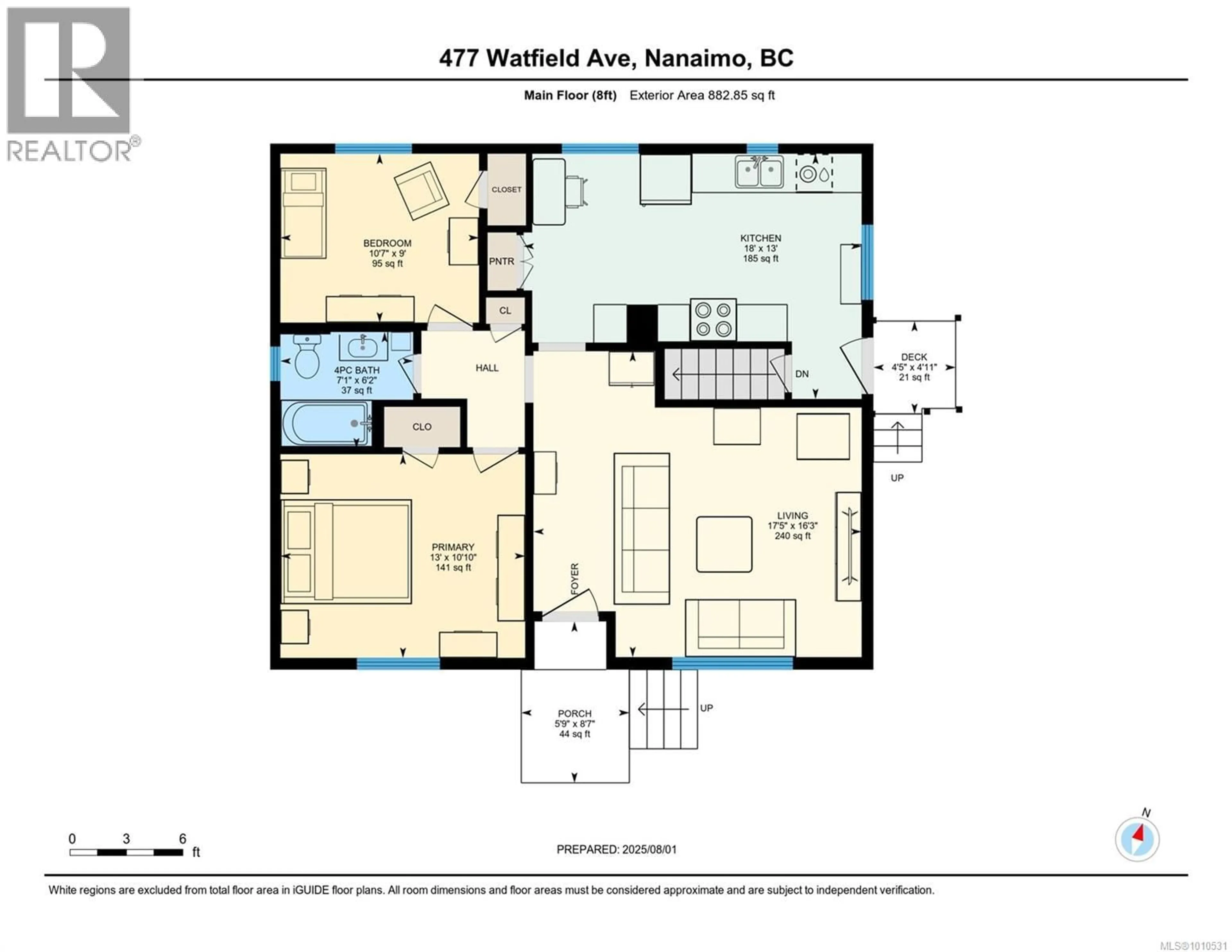 Floor plan for 477 WATFIELD AVENUE, Nanaimo British Columbia V9R3P6