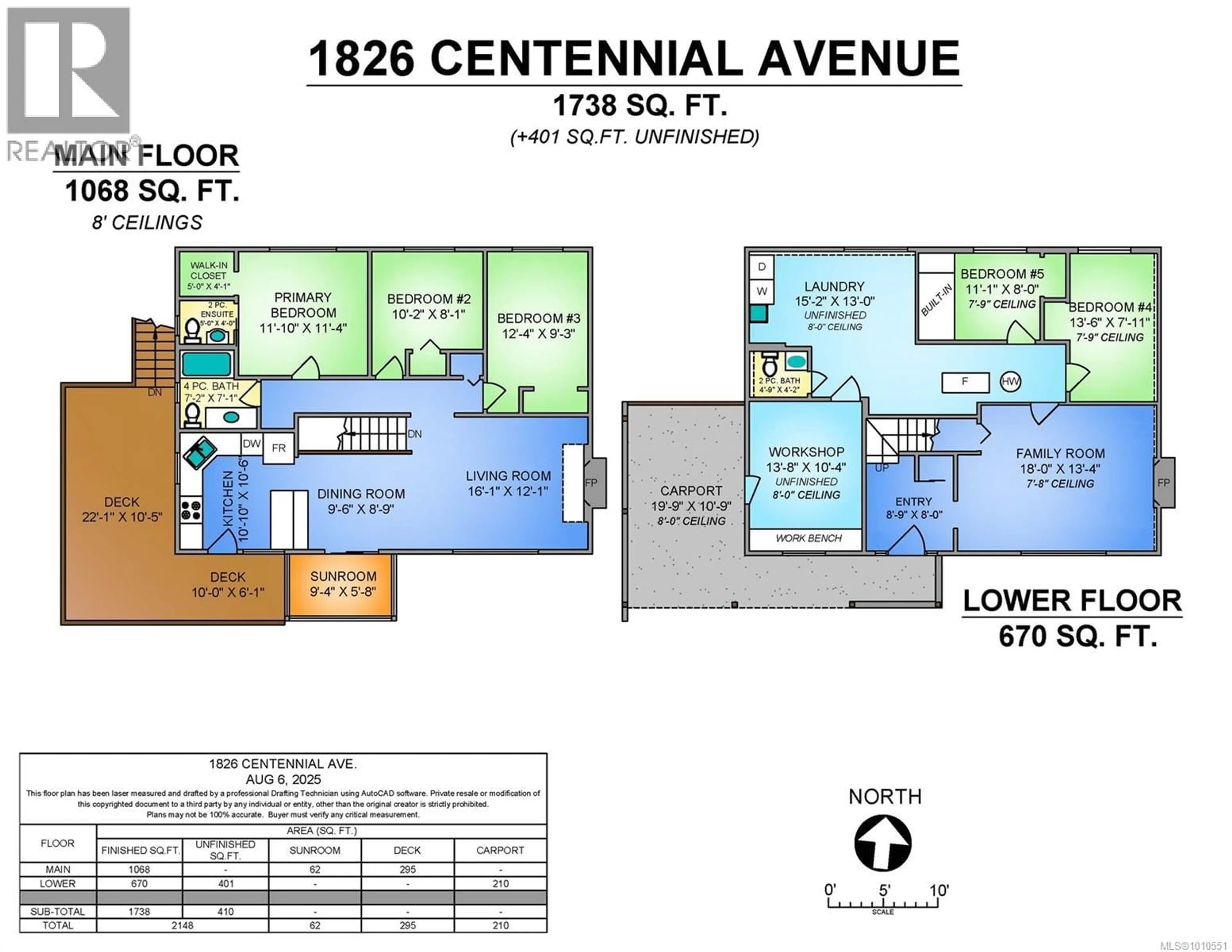 Floor plan for 1826 CENTENNIAL AVENUE, Comox British Columbia V9M2C7