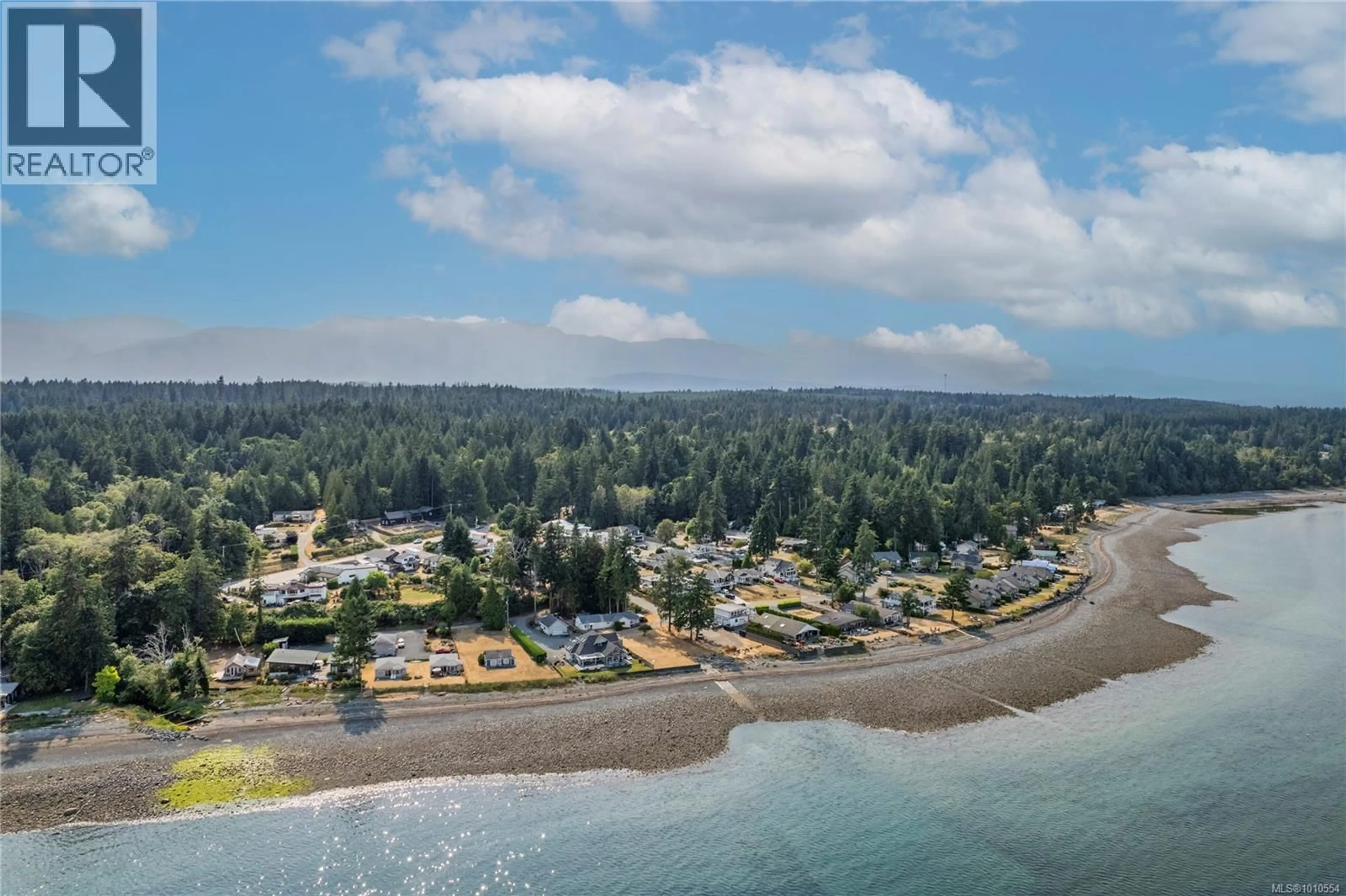 A pic from outside/outdoor area/front of a property/back of a property/a pic from drone, water/lake/river/ocean view for 35 BOWSER ROAD, Bowser British Columbia V0R1G0