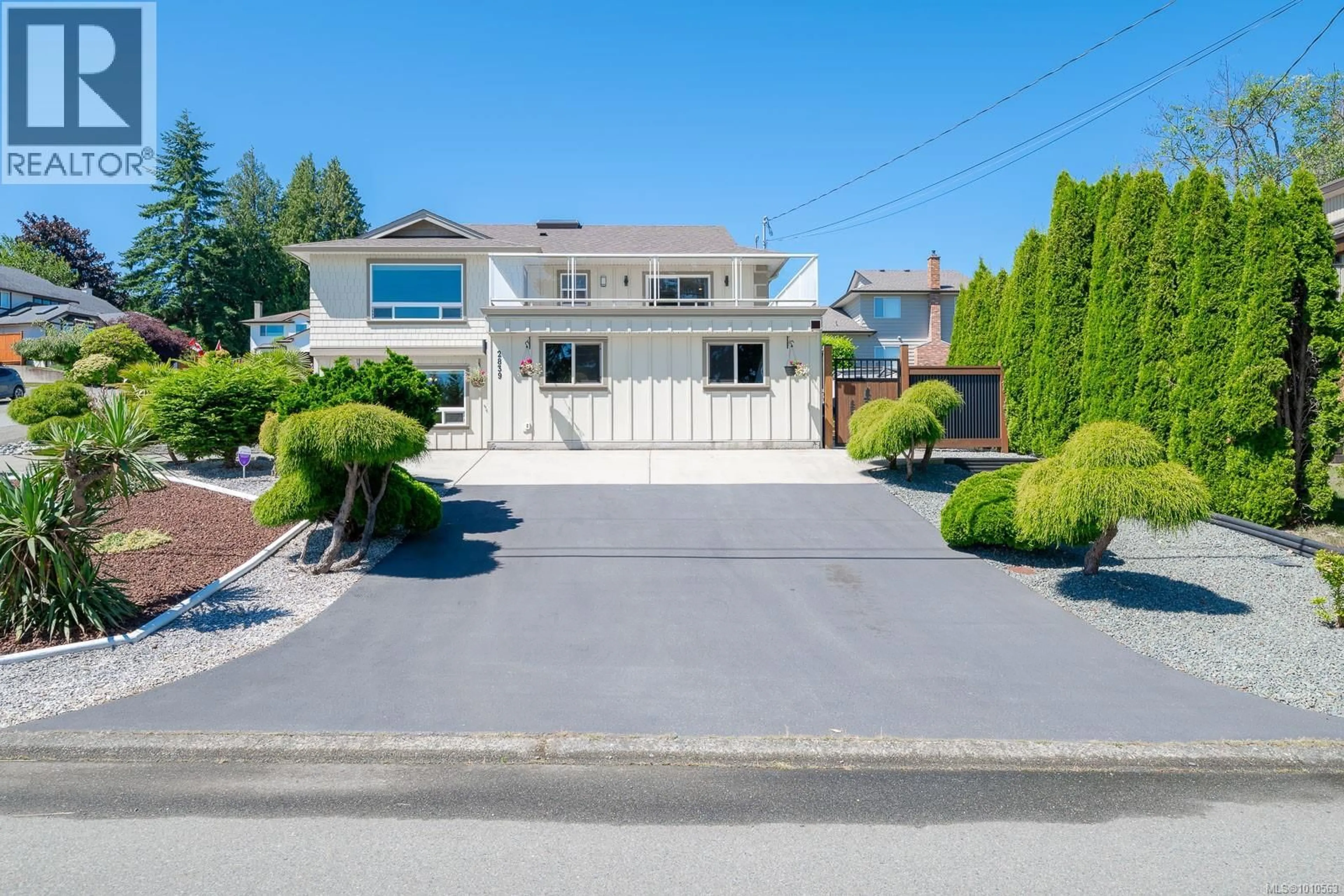 A pic from outside/outdoor area/front of a property/back of a property/a pic from drone, street for 2839 NEYLAND ROAD, Nanaimo British Columbia V9T3G2