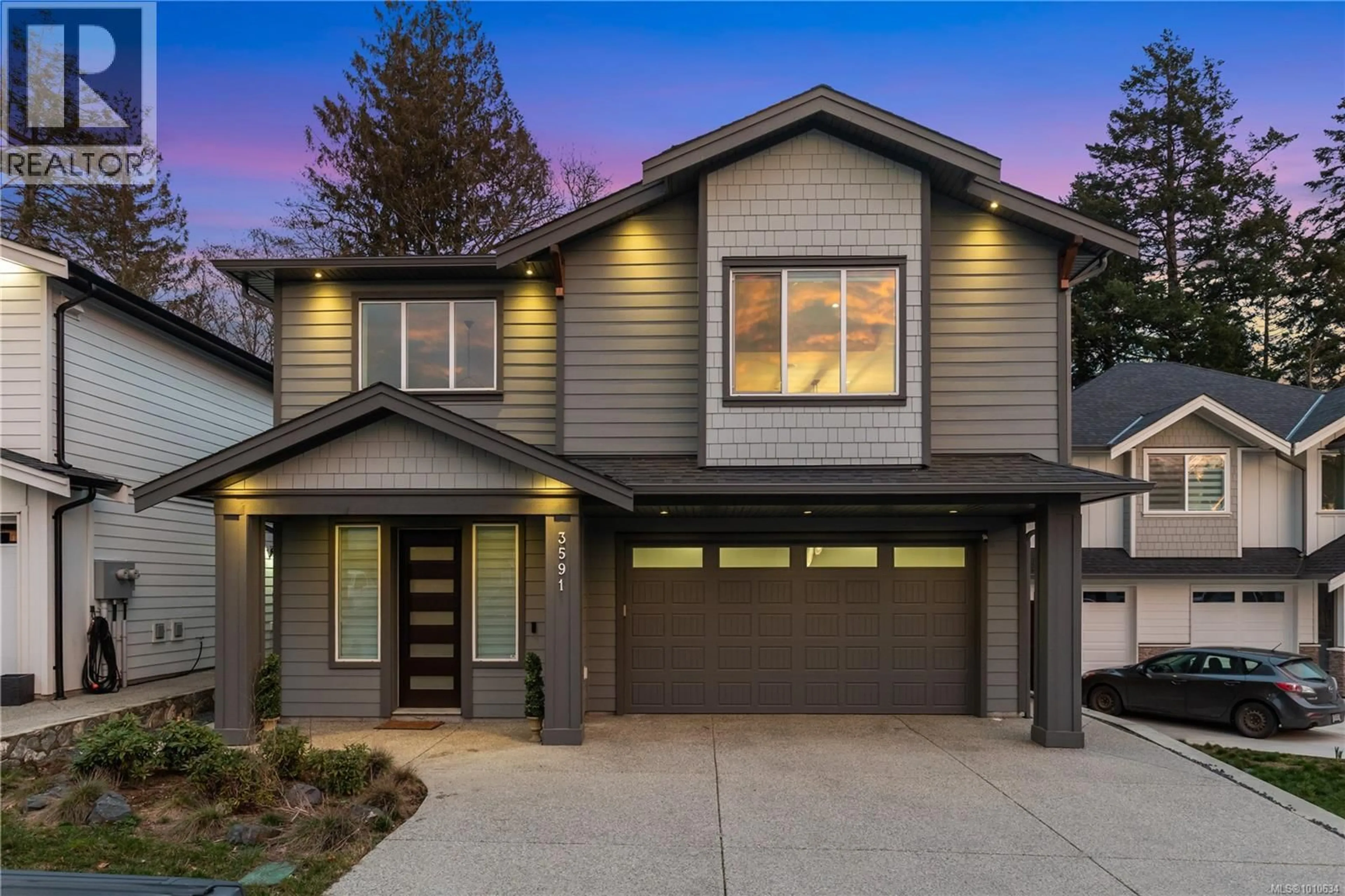 Home with vinyl exterior material, street for 3591 DELBLUSH LANE, Langford British Columbia V9C0K5