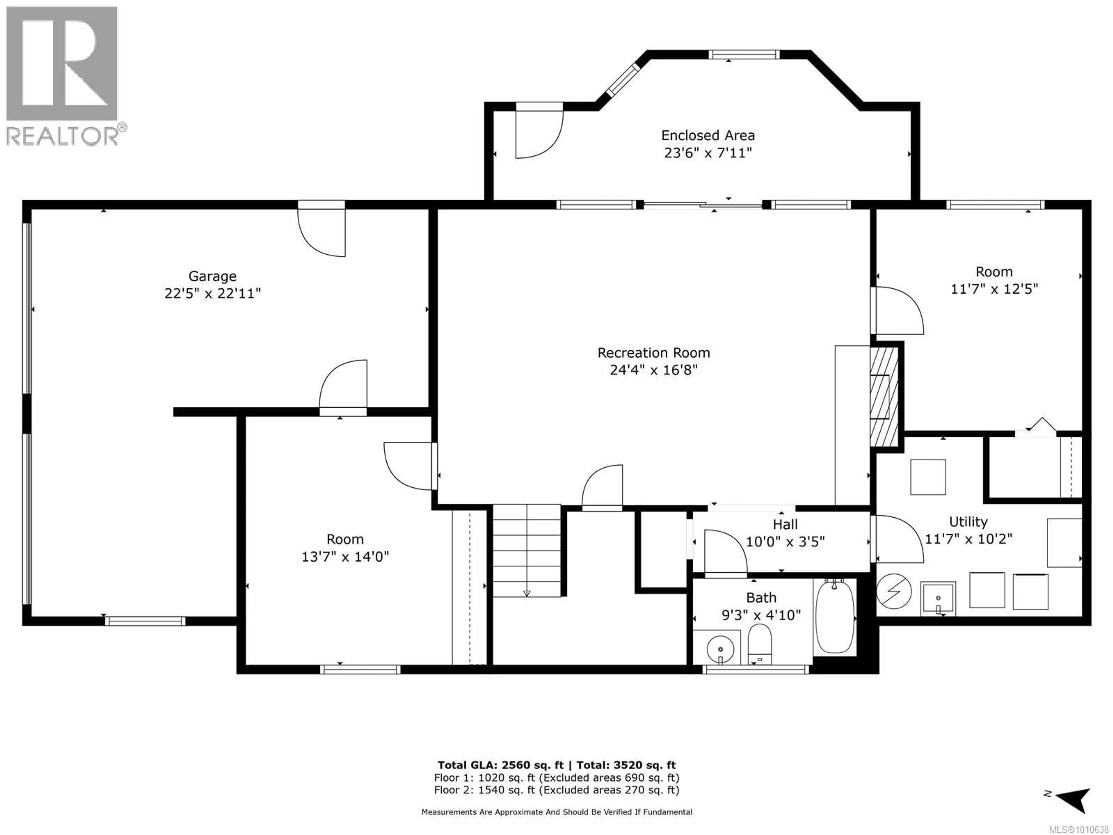 Floor plan for 2540 HOLYROOD DRIVE, Nanaimo British Columbia V9S4K9