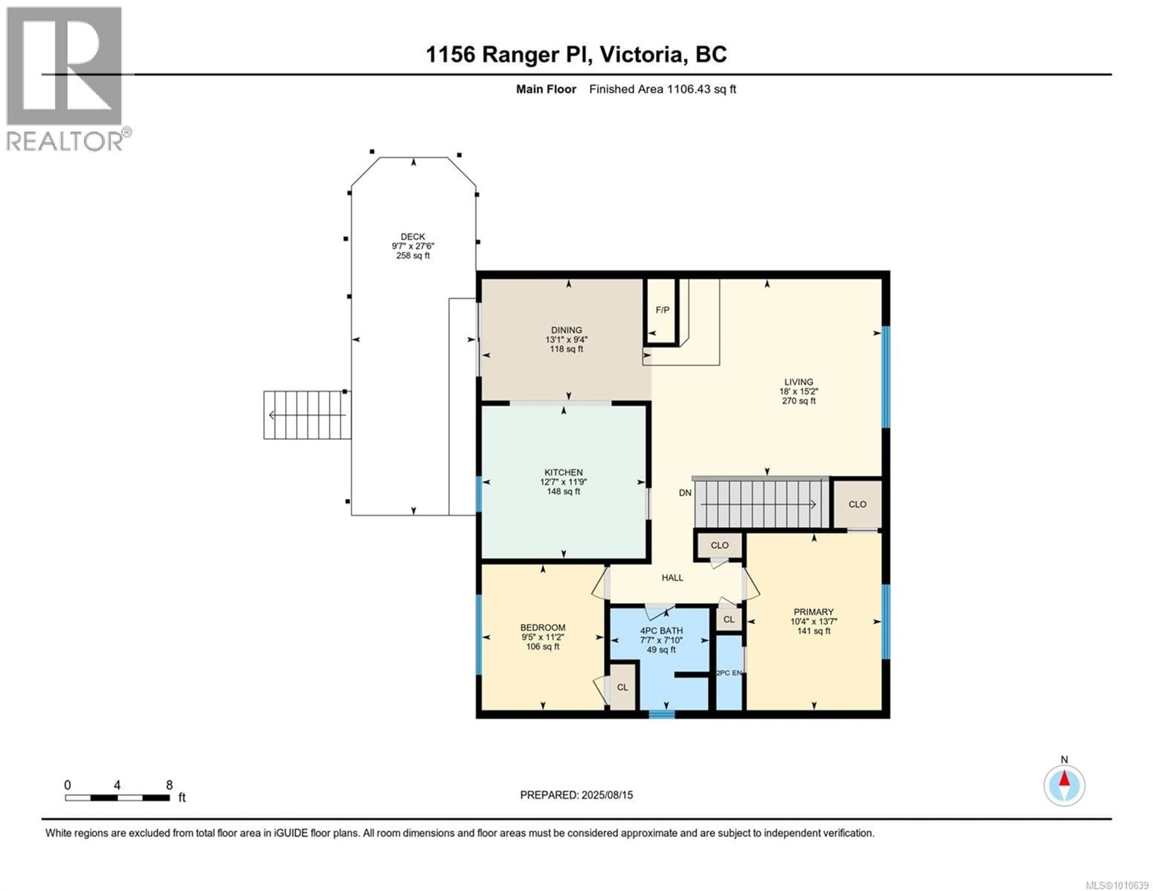 Floor plan for 1156 RANGER PLACE, Saanich British Columbia V8X3P6