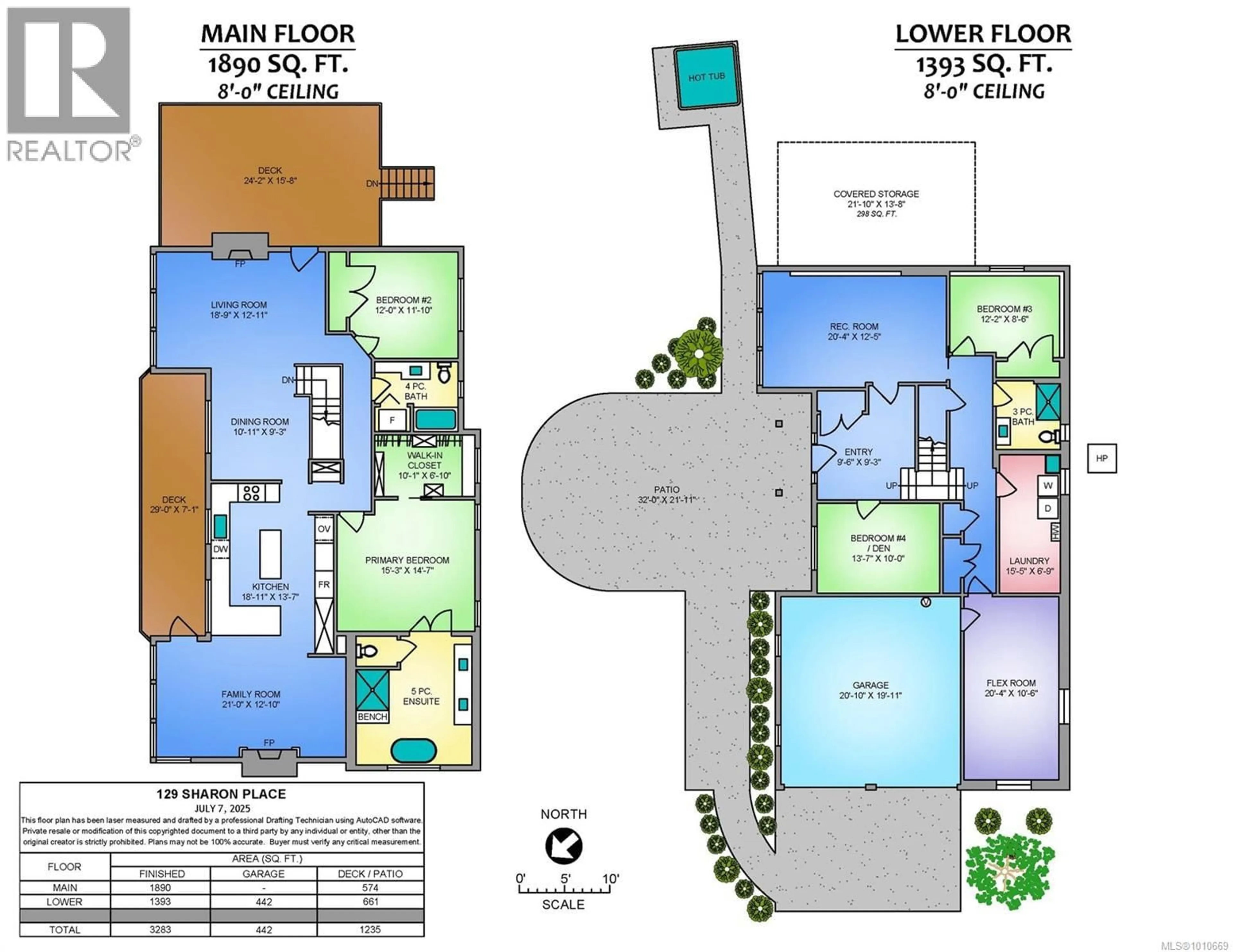 Floor plan for 129 SHARON PLACE, Nanaimo British Columbia V9V1C5