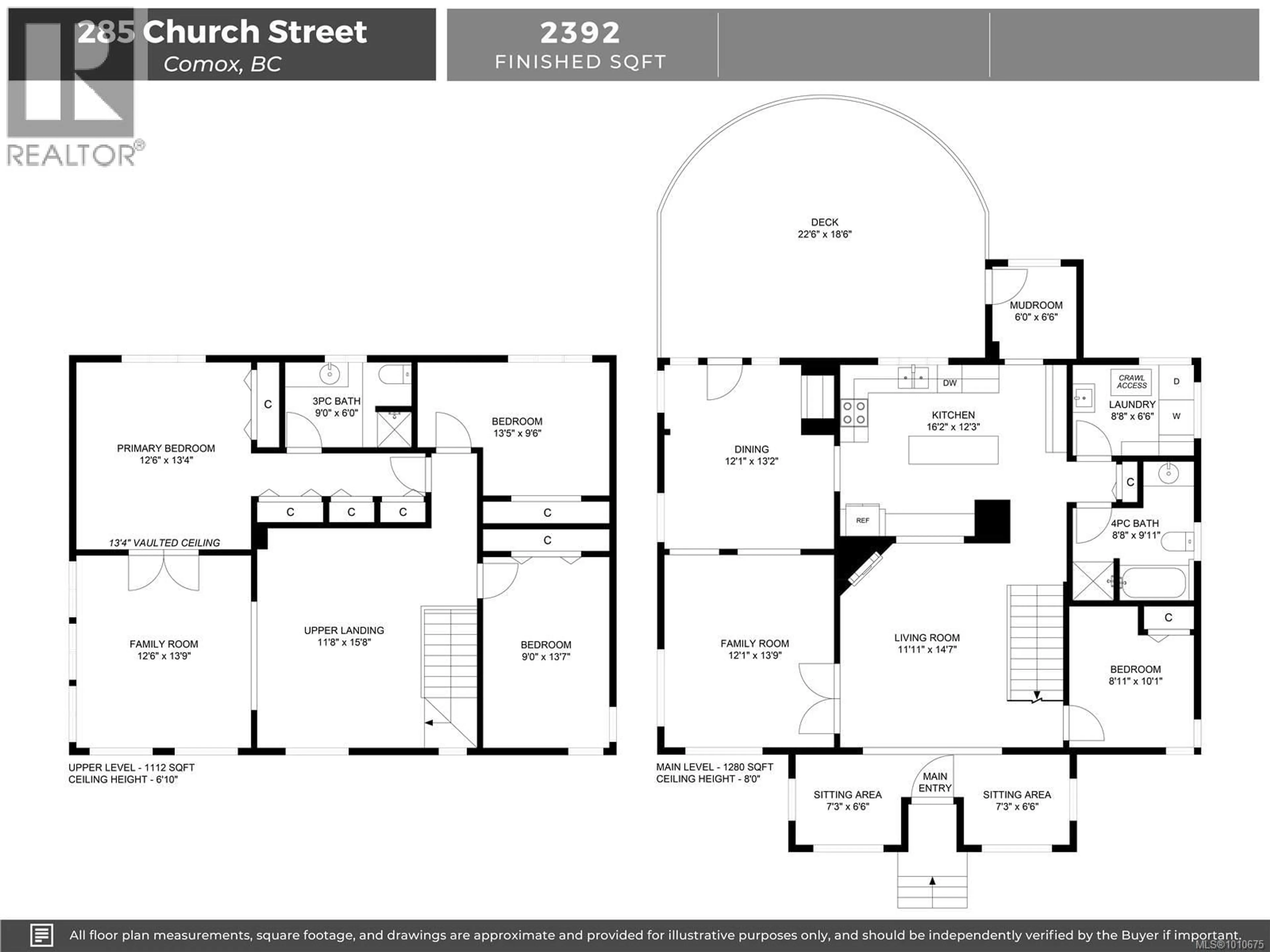 Floor plan for 285 CHURCH STREET, Comox British Columbia V9M2C1