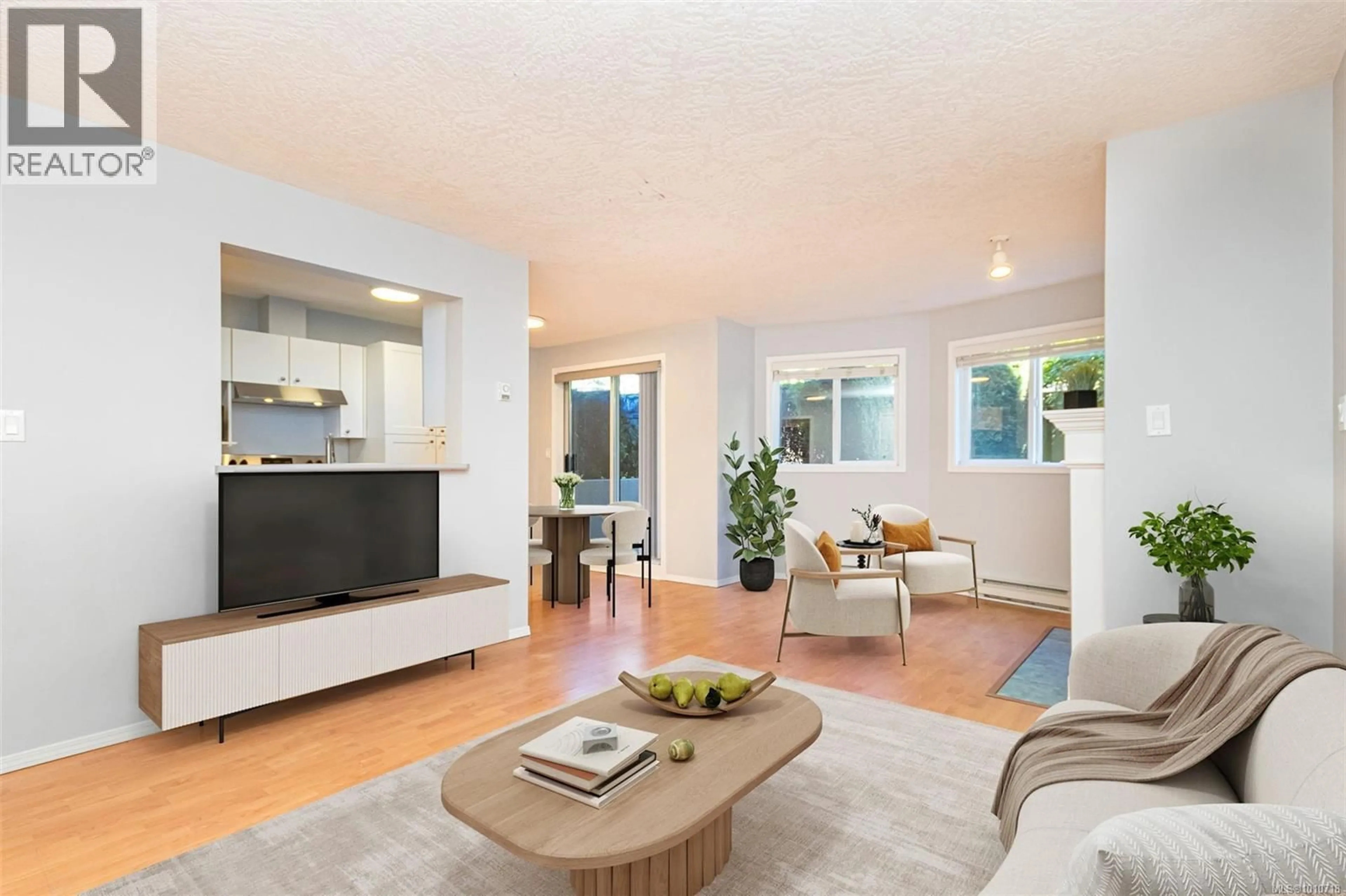 Living room with furniture, unknown for 110 - 894 VERNON AVENUE, Saanich British Columbia V8X2W6
