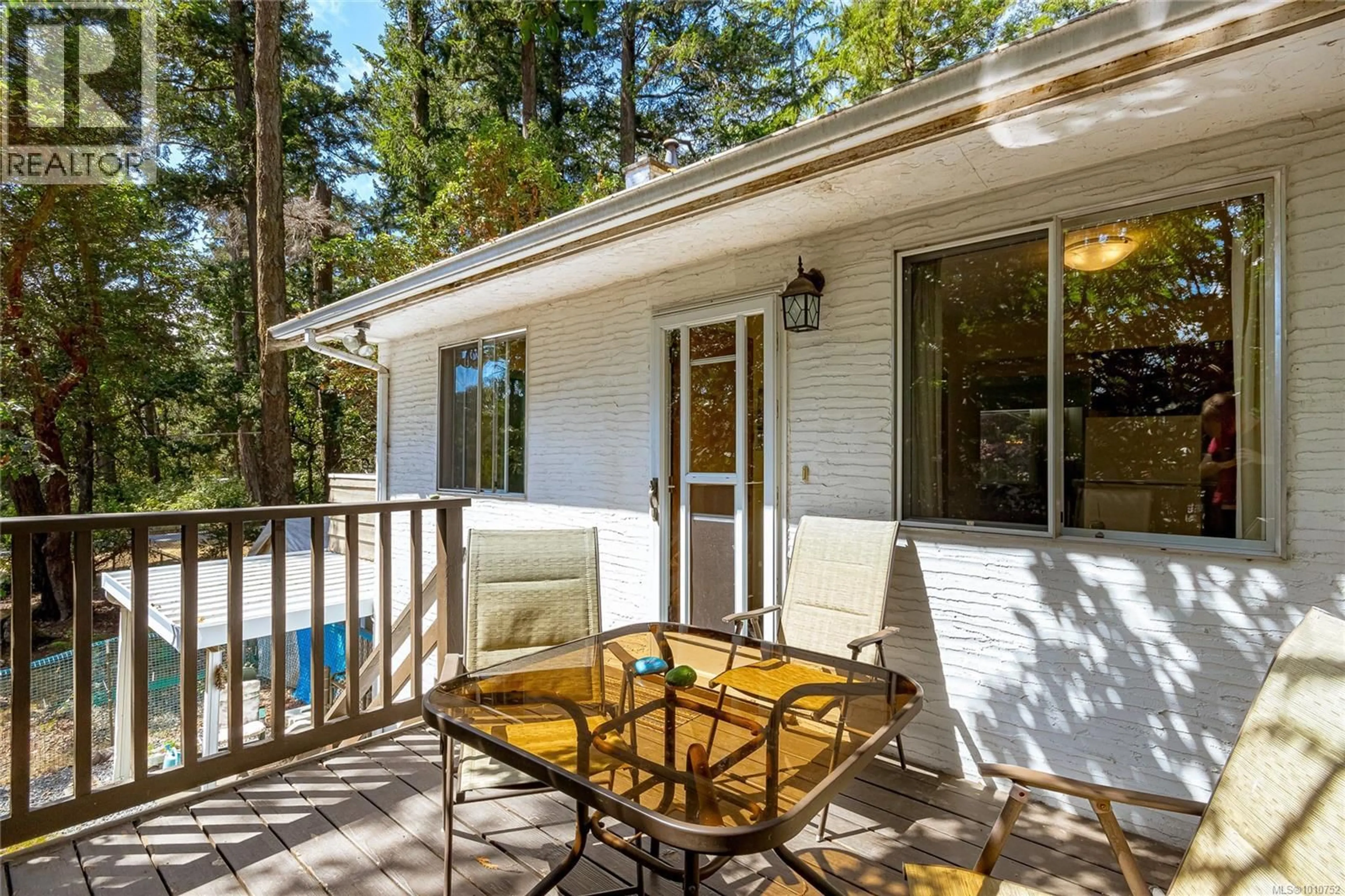 Patio, forest/trees view for 589 WOOTTON ROAD, Metchosin British Columbia V9C3Z4