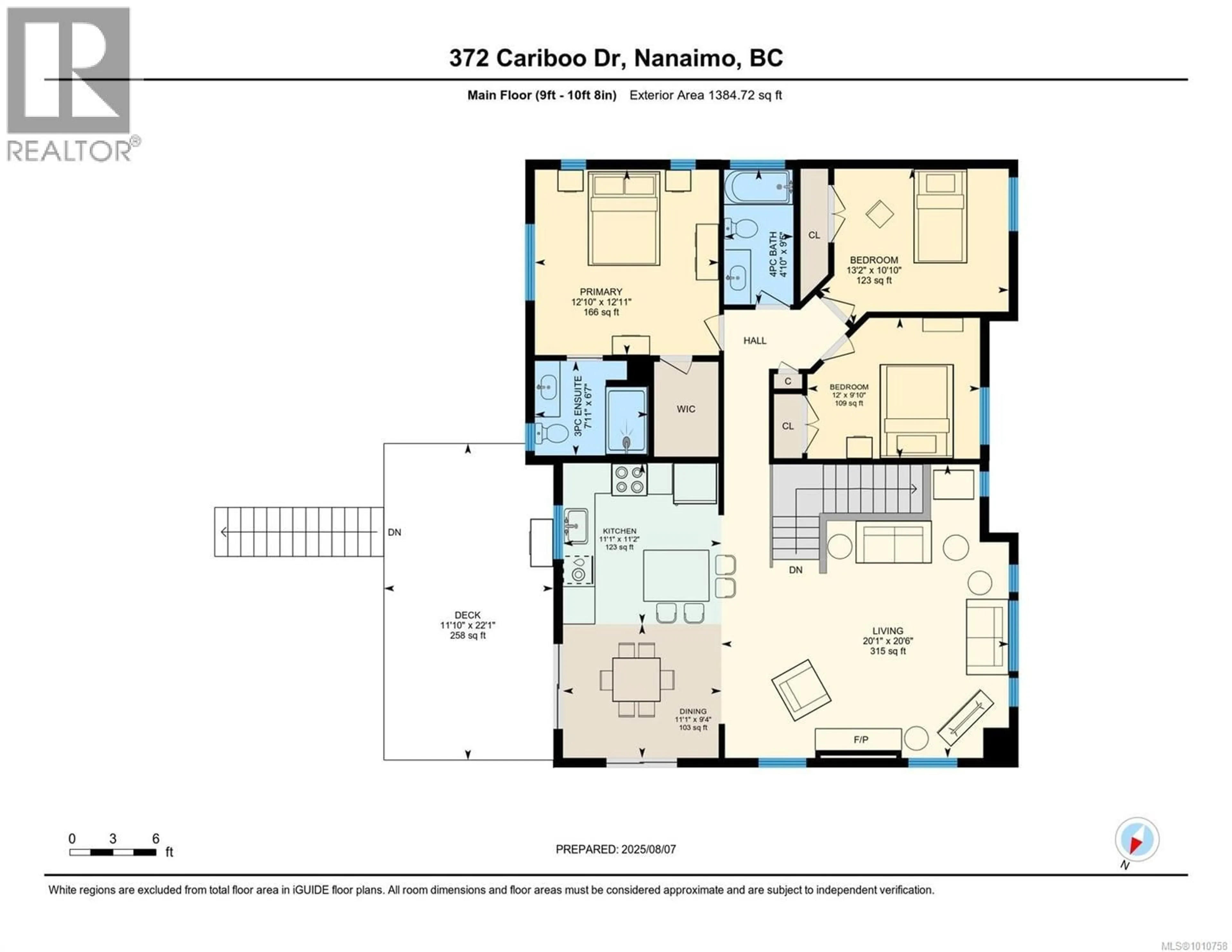 Floor plan for 372 CARIBOO DRIVE, Nanaimo British Columbia V9R7E1