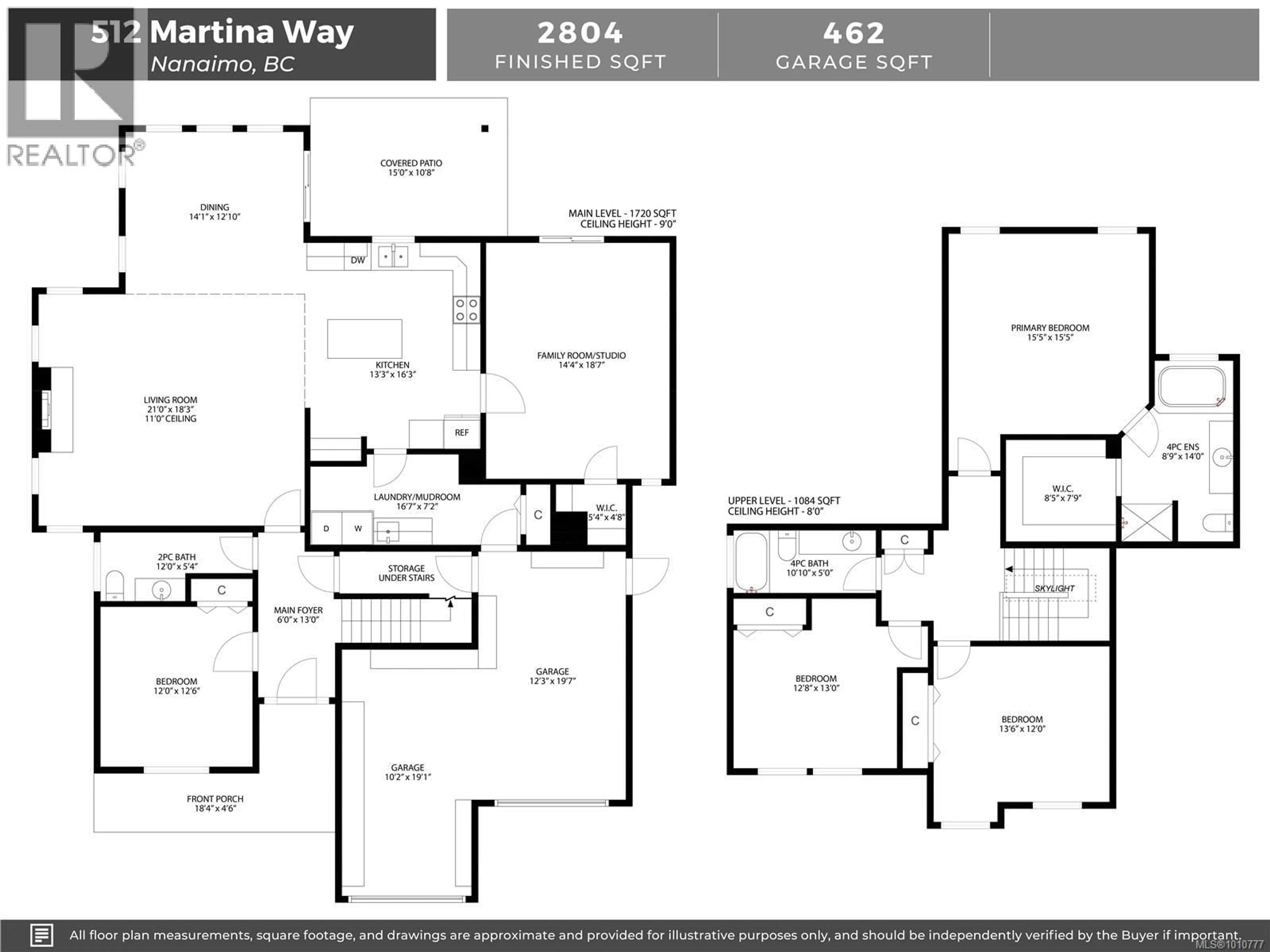 Floor plan for 512 MARTINA WAY, Nanaimo British Columbia V9T0E2
