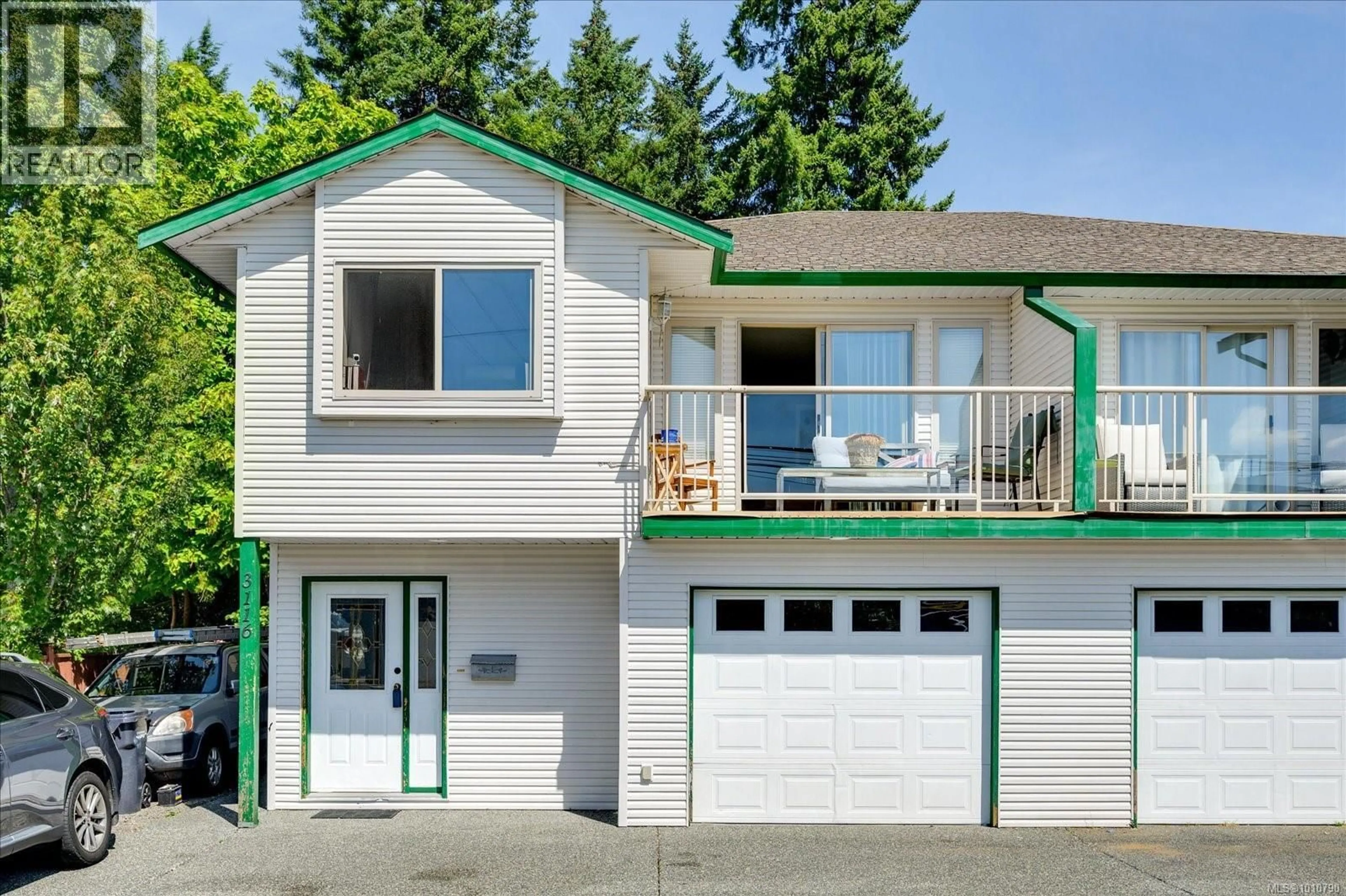 Home with vinyl exterior material, street for 3116 BARONS ROAD, Nanaimo British Columbia V9T4B5