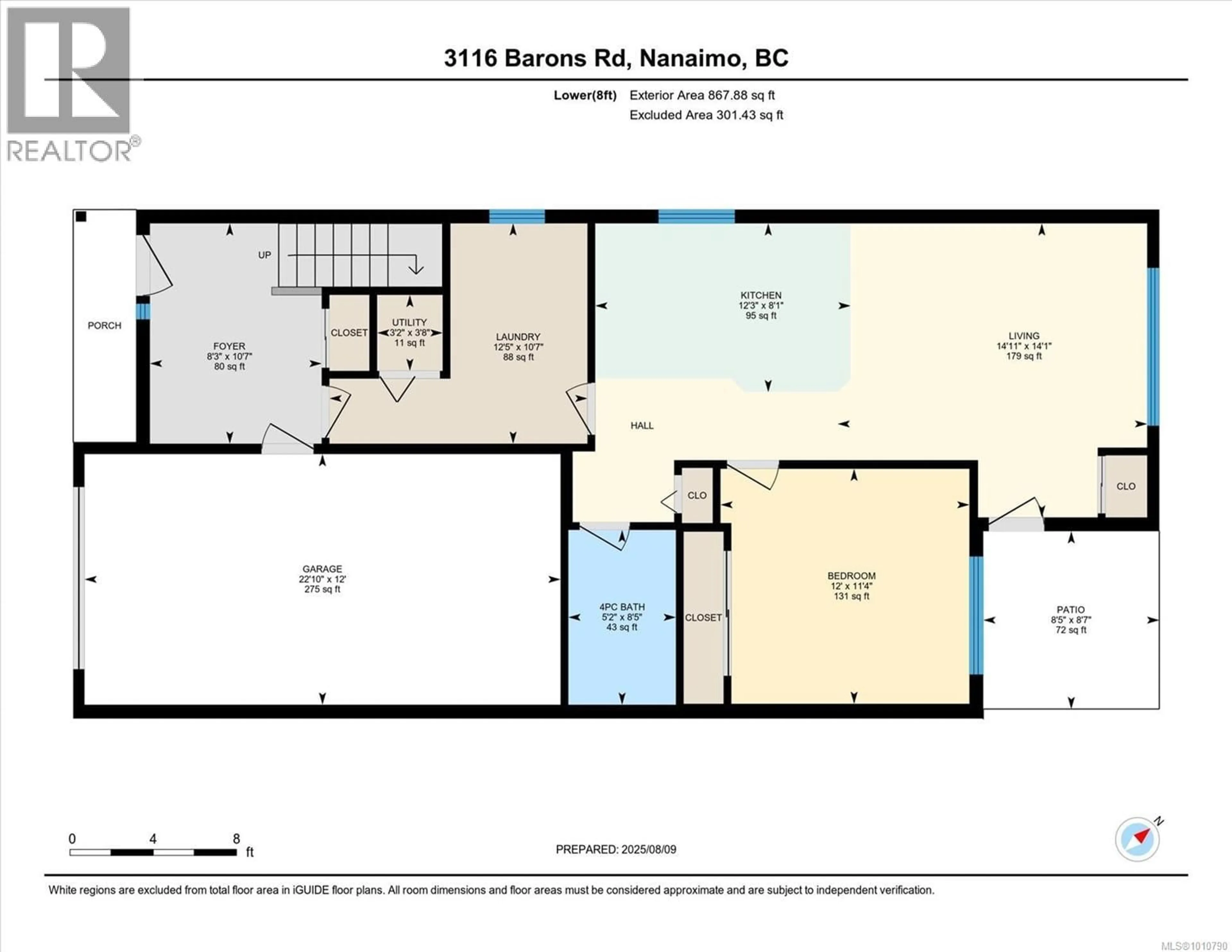 Floor plan for 3116 BARONS ROAD, Nanaimo British Columbia V9T4B5