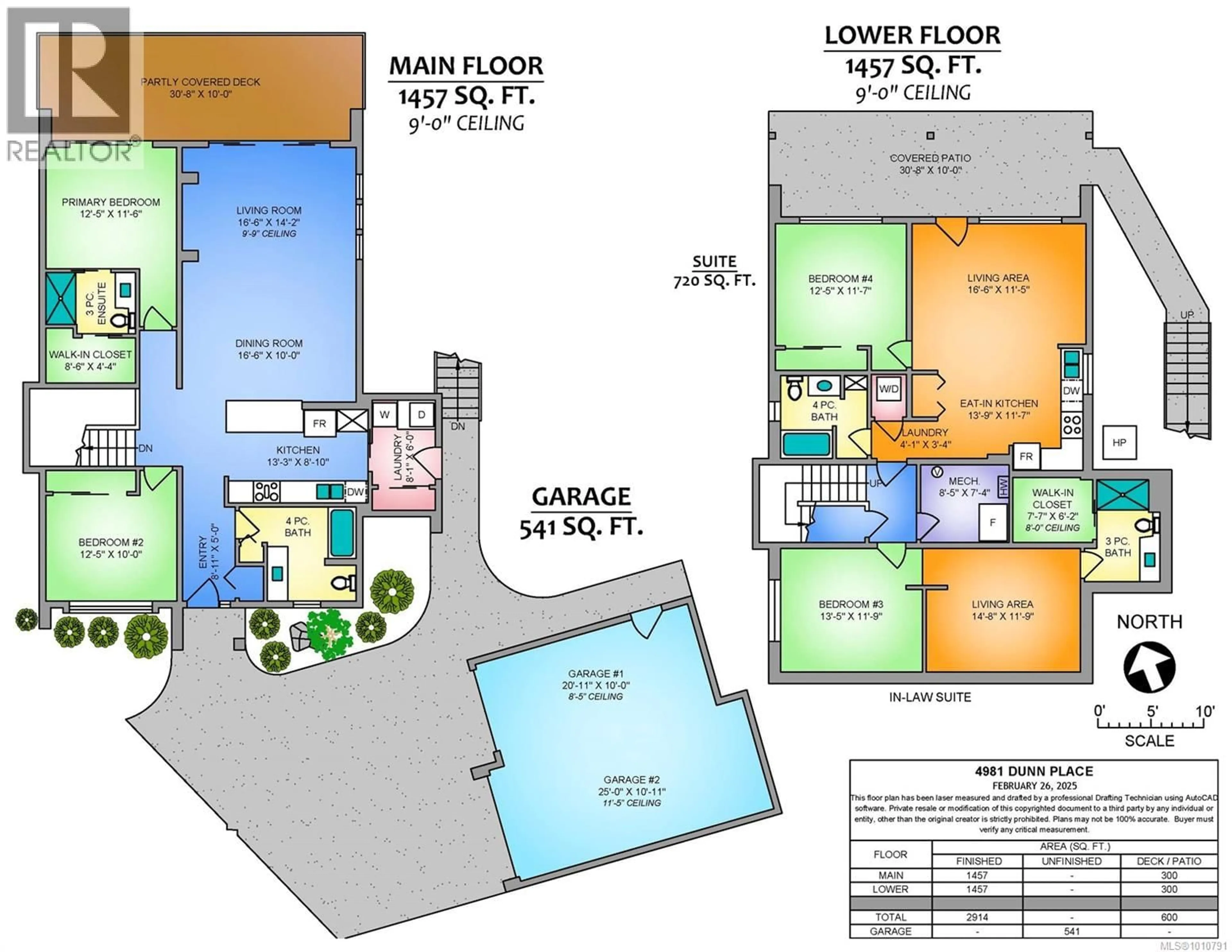 Floor plan for 4981 DUNN PLACE, Nanaimo British Columbia V9T0J2