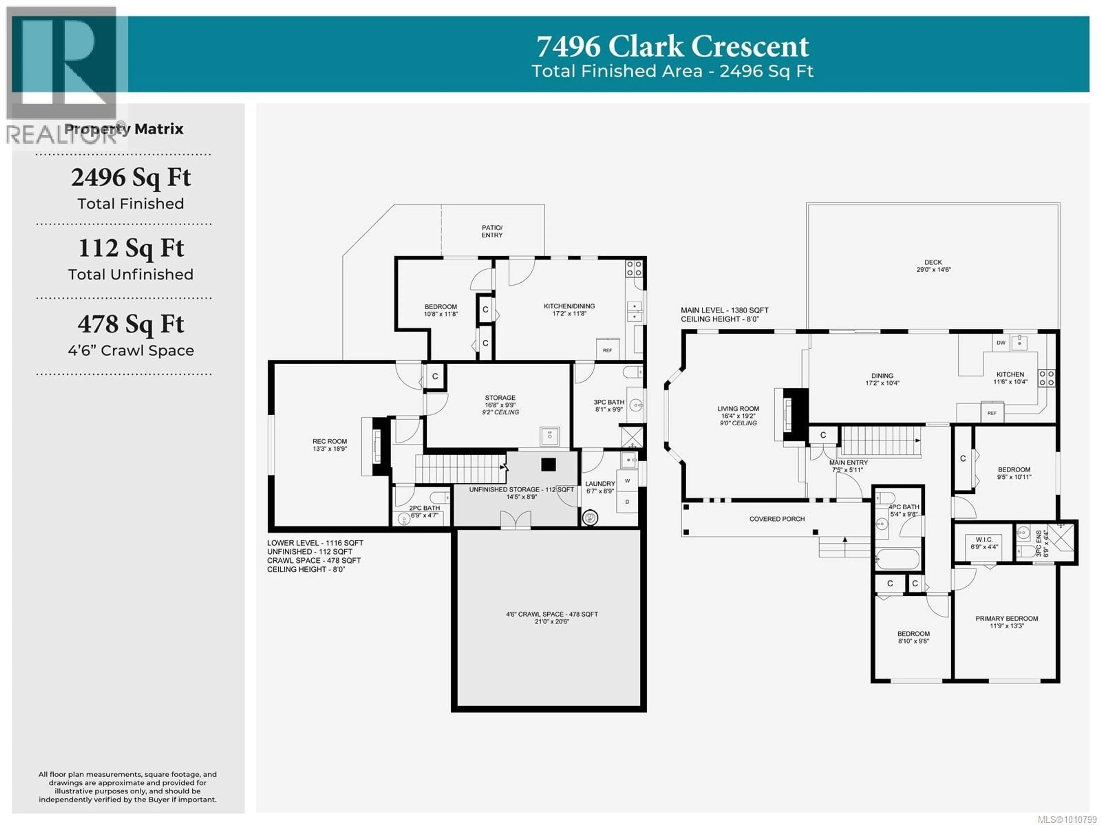 Floor plan for 7496 CLARK CRESCENT, Lantzville British Columbia V0R2H0