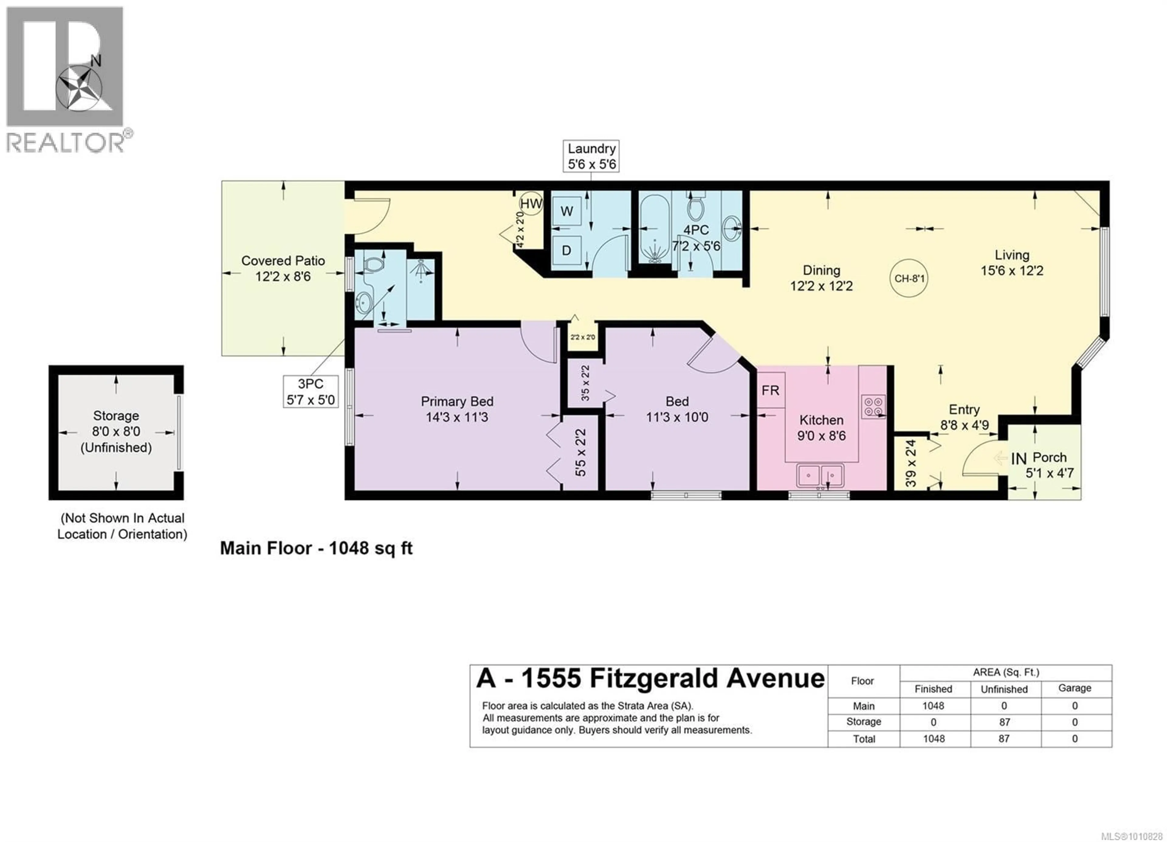 Floor plan for A - 1555 FITZGERALD AVENUE, Courtenay British Columbia V9N2S4