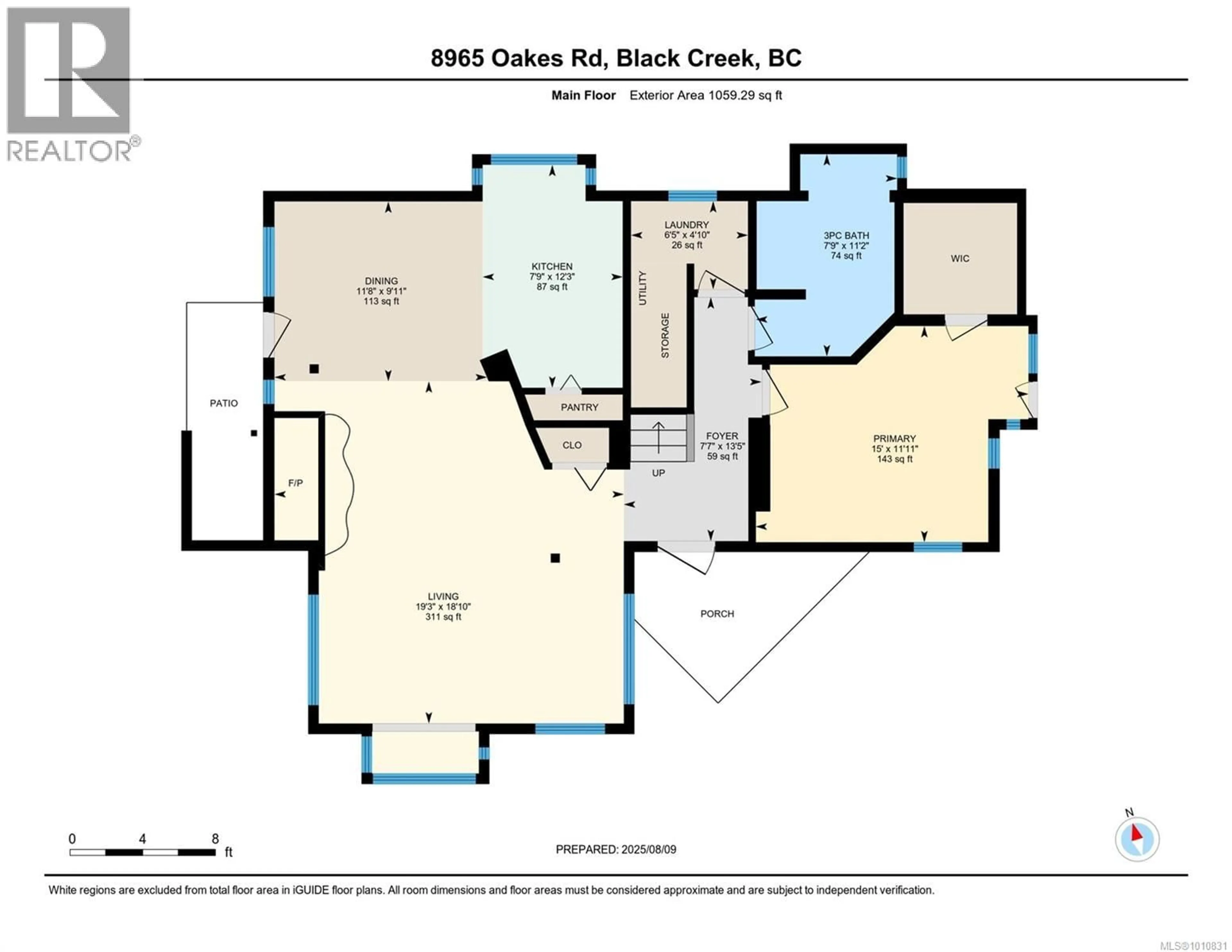 Floor plan for 8965 OAKES ROAD, Black Creek British Columbia V9J1J2