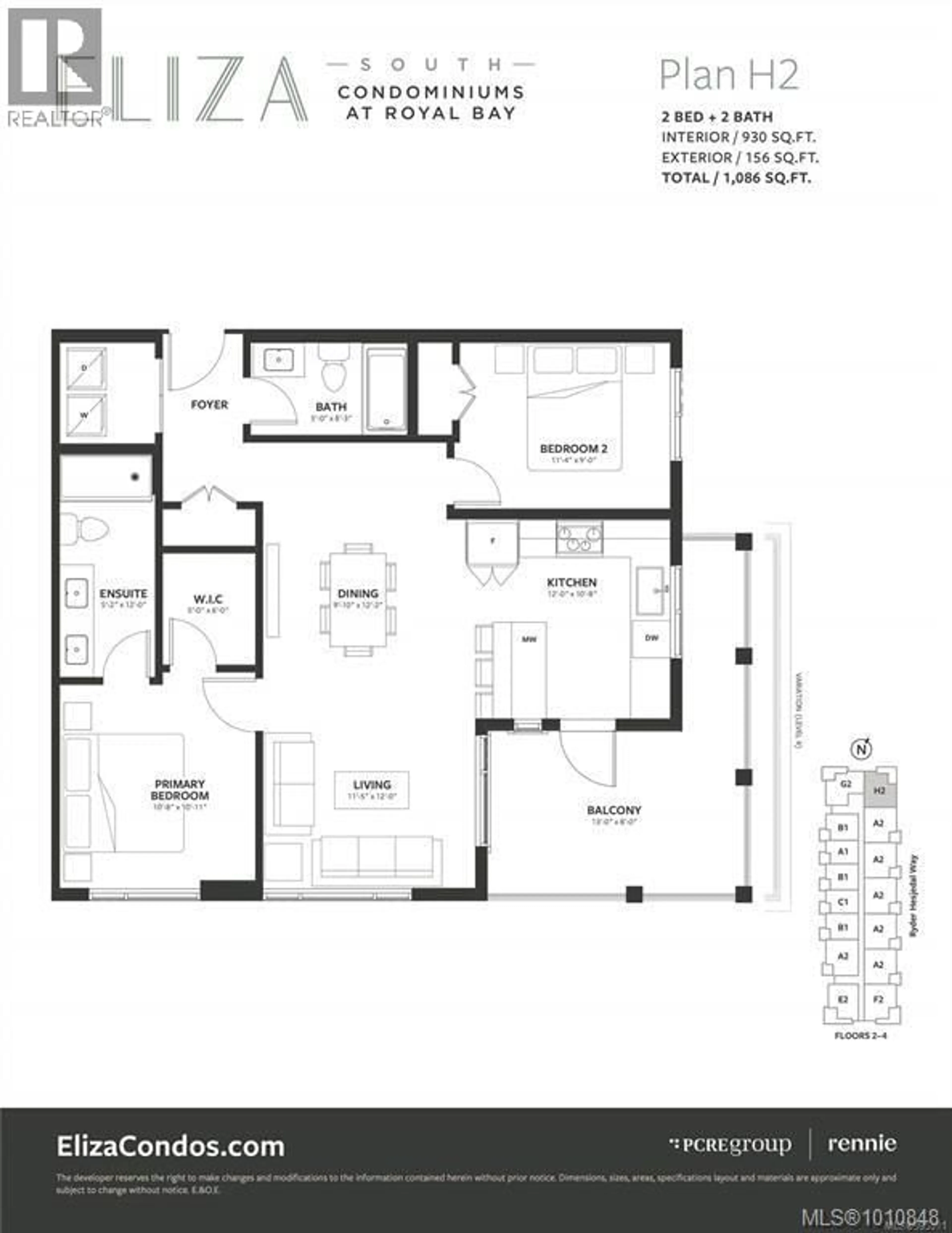 Floor plan for 201S - 3564 RYDER HESJEDAL WAY, Colwood British Columbia V9C3A1