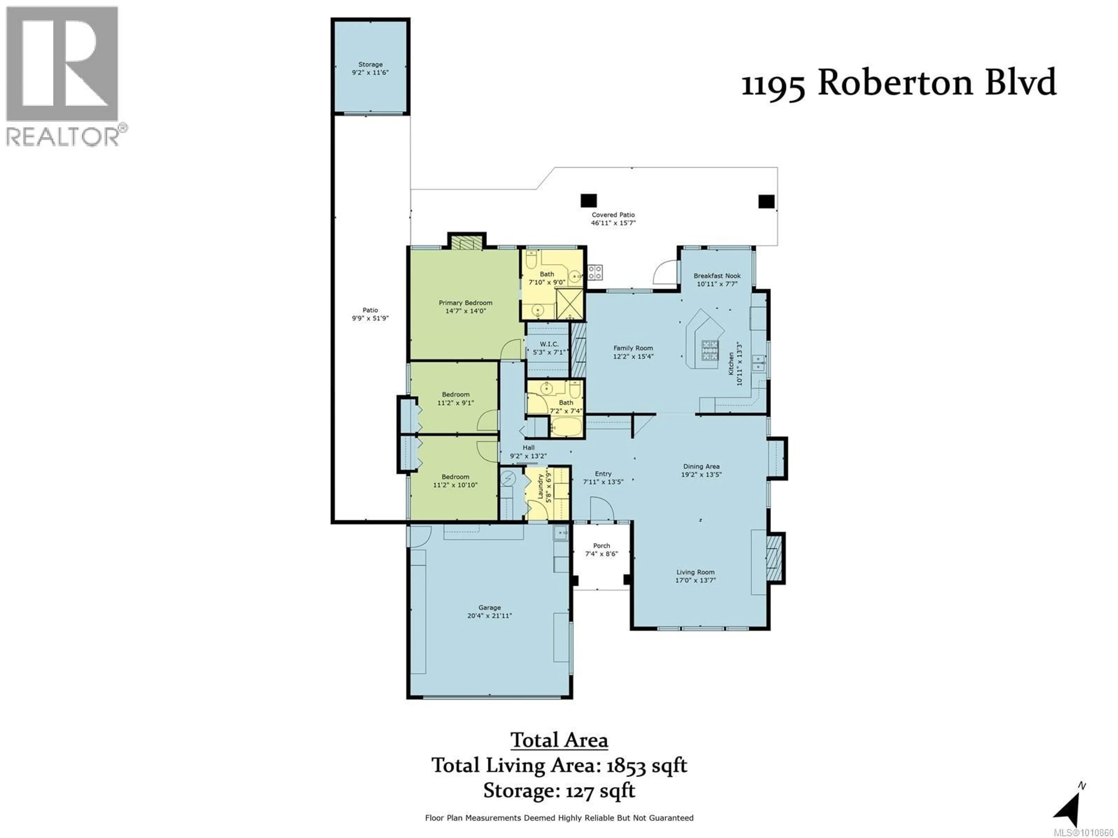 Floor plan for 1195 ROBERTON BOULEVARD, French Creek British Columbia V9P2K6