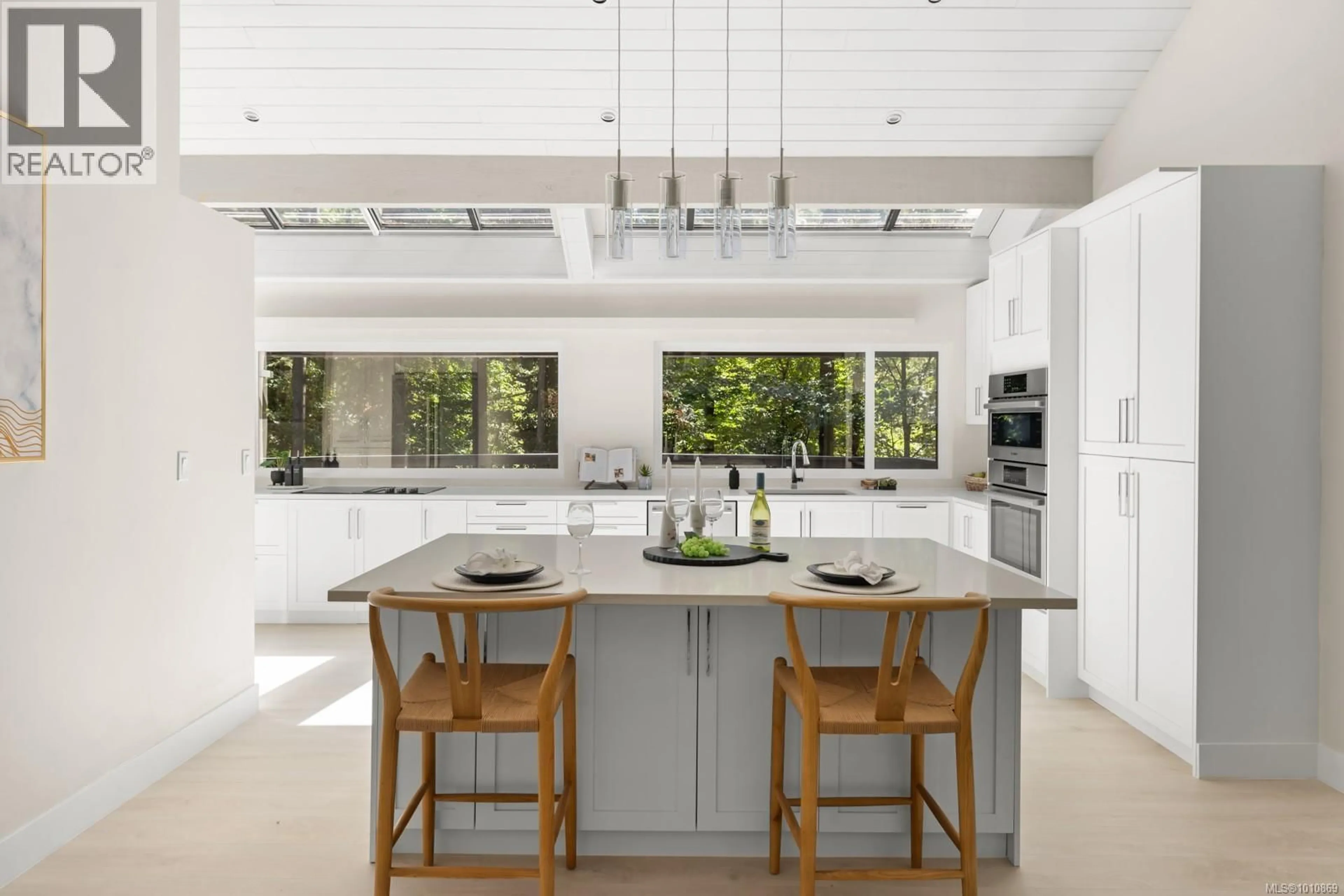 Contemporary kitchen, ceramic/tile floor for 969 SUNNYWOOD COURT, Saanich British Columbia V8X4N6