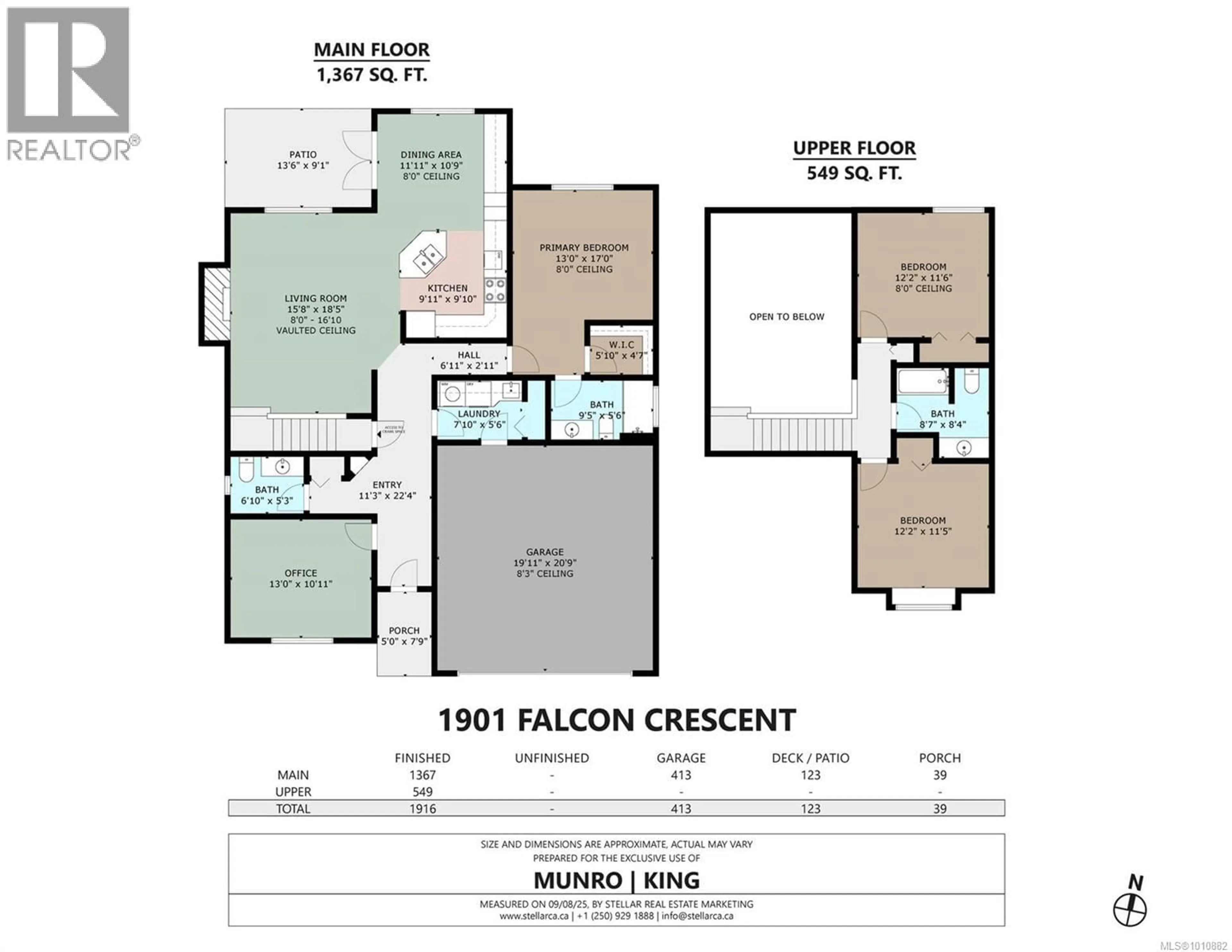 Floor plan for 1901 FALCON CRESCENT, Cowichan Bay British Columbia V0R1N1