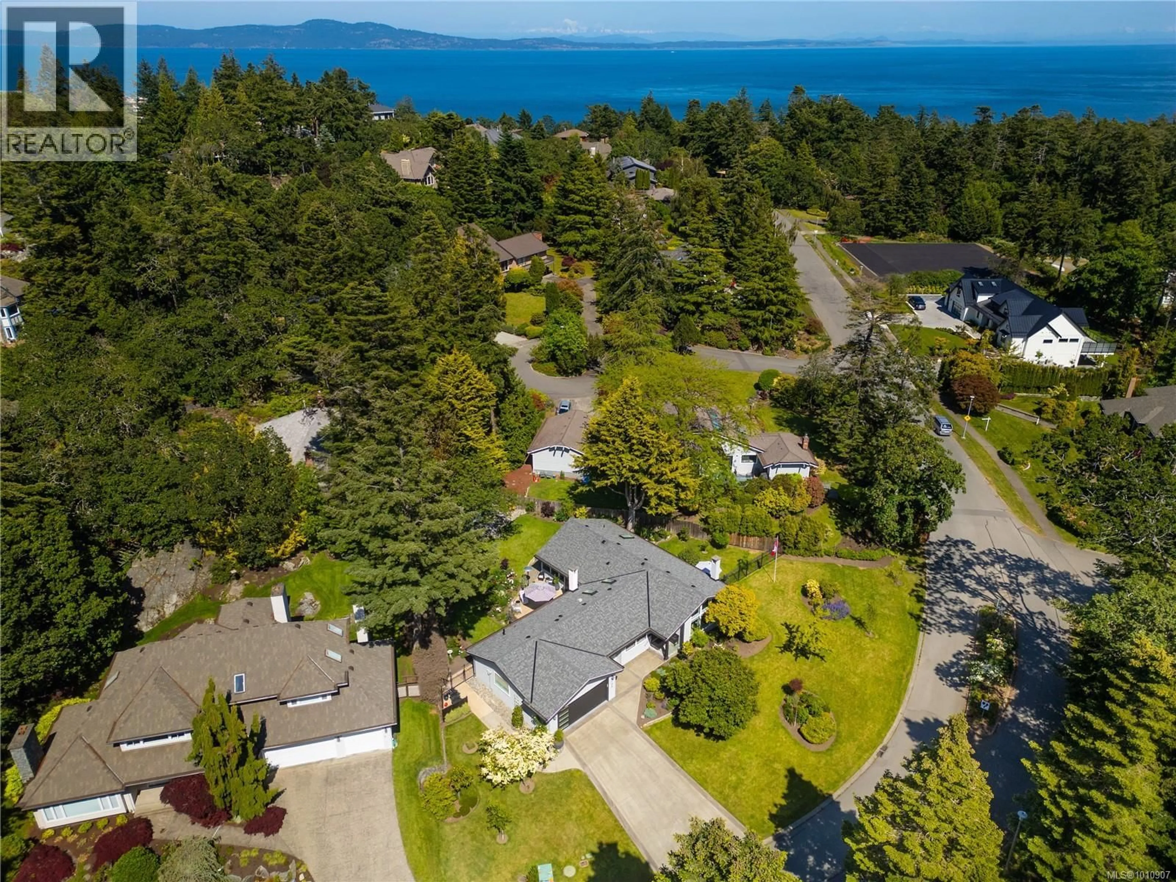 A pic from outside/outdoor area/front of a property/back of a property/a pic from drone, water/lake/river/ocean view for 2780 ARBUTUS ROAD, Saanich British Columbia V8N5X4