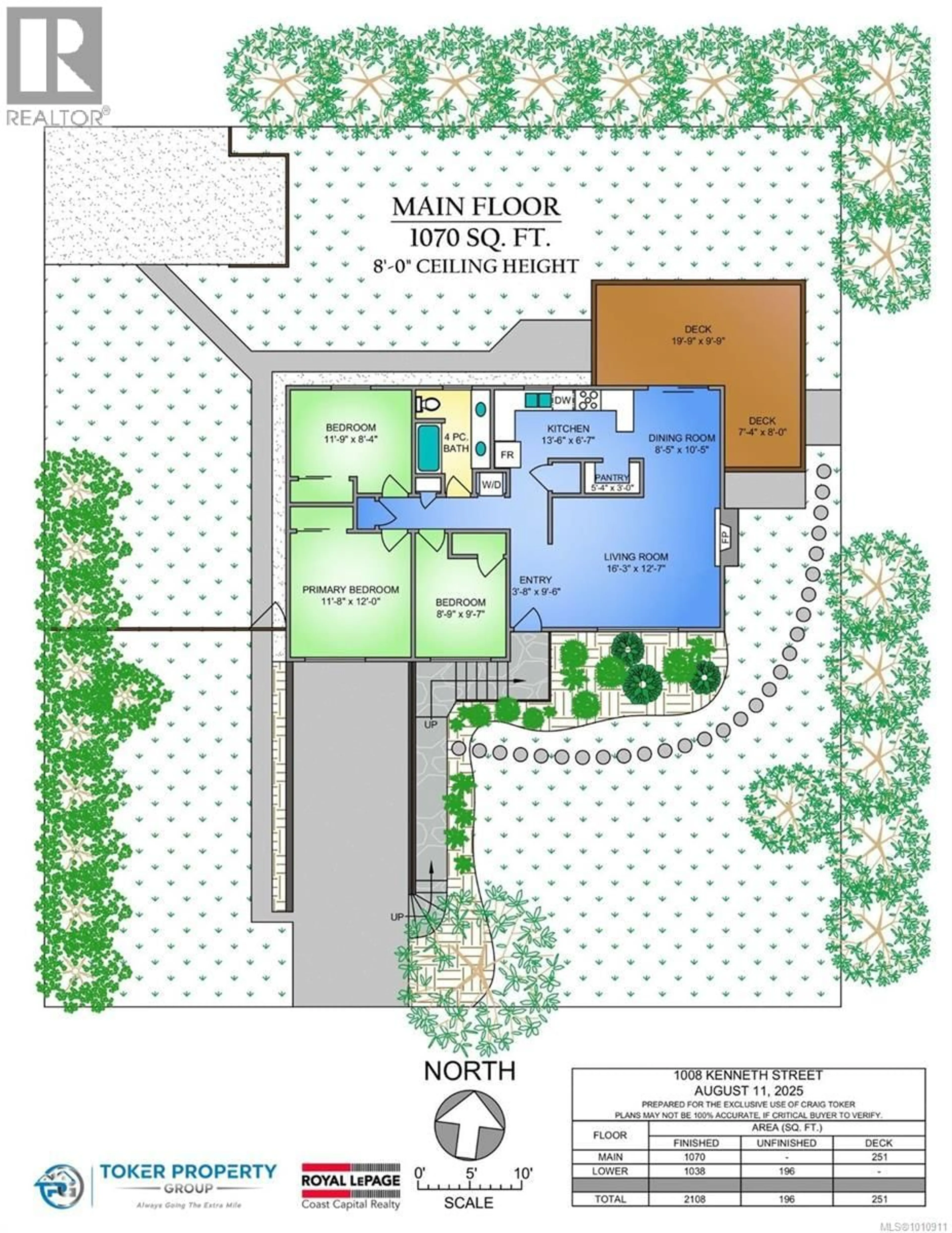 Floor plan for 1008 KENNETH STREET, Saanich British Columbia V8X2Z4