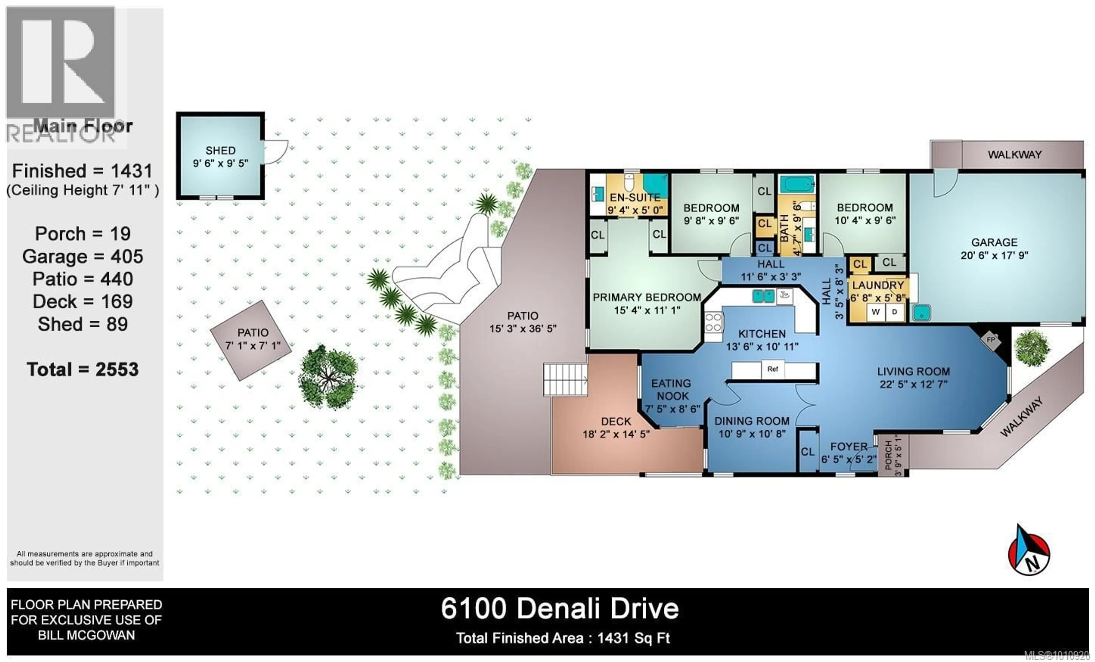 Floor plan for 6100 DENALI DRIVE, Duncan British Columbia V9L5N4