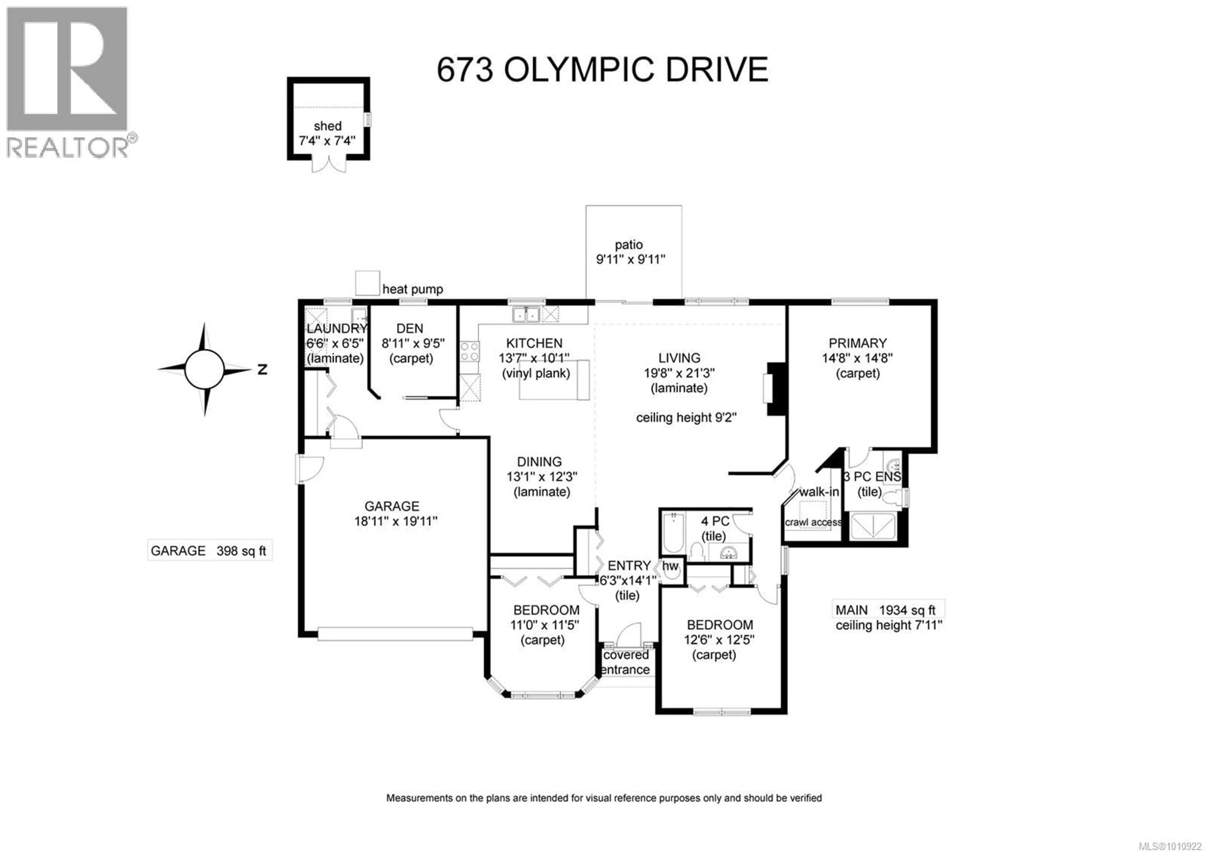 Floor plan for 673 OLYMPIC DRIVE, Comox British Columbia V9M4G6