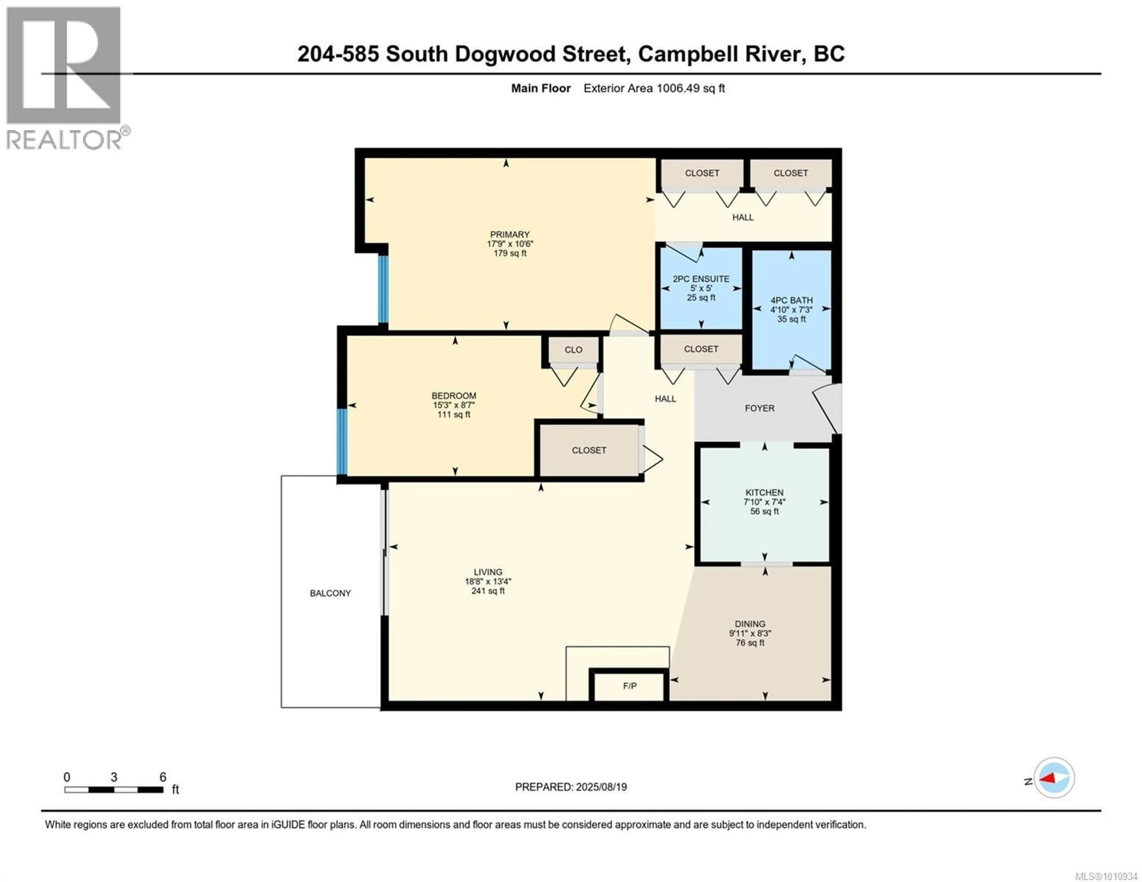 Floor plan for 204 - 585 DOGWOOD STREET SOUTH, Campbell River British Columbia V9W6T6