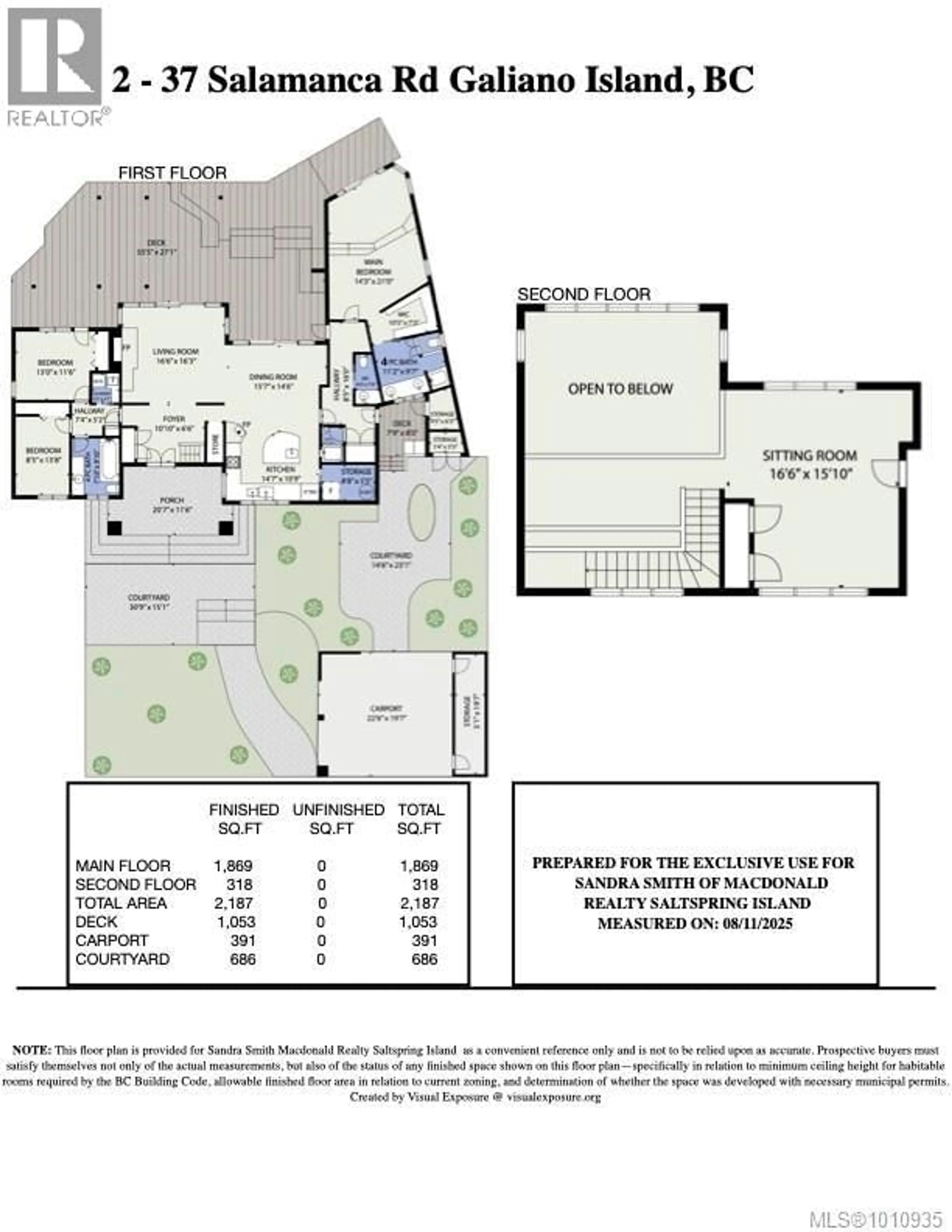 Floor plan for 2 37 SALAMANCA ROAD, Galiano Island British Columbia V0N1P0