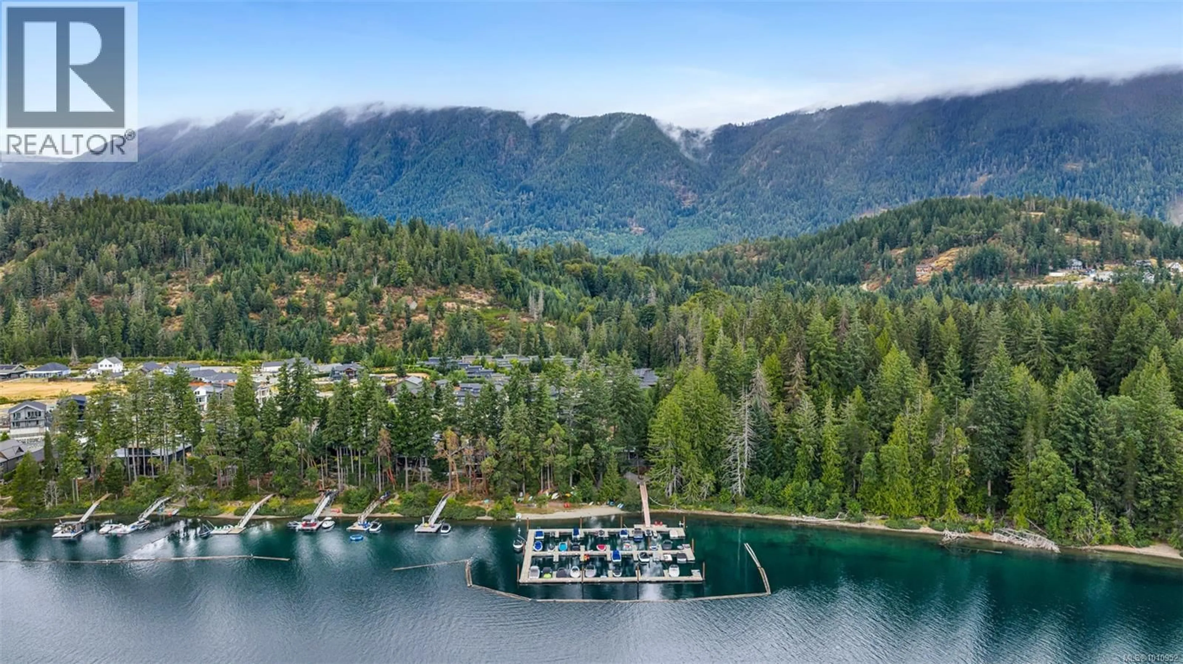 A pic from outside/outdoor area/front of a property/back of a property/a pic from drone, water/lake/river/ocean view for 7333 LAKEFRONT PLACE, Lake Cowichan British Columbia V0R2G1